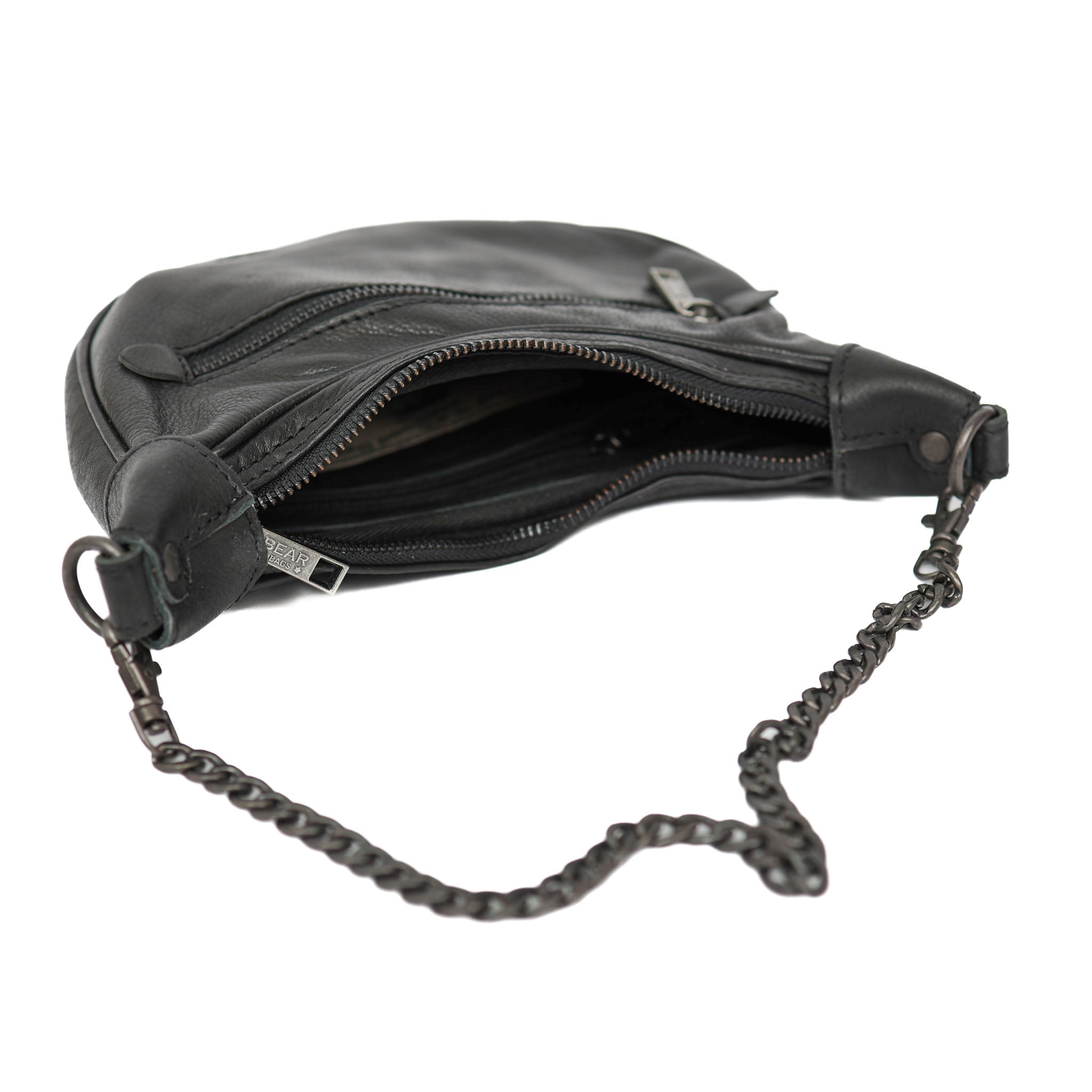 Hand-/Umhängetasche mit Kette 'Amira' Schwarz
