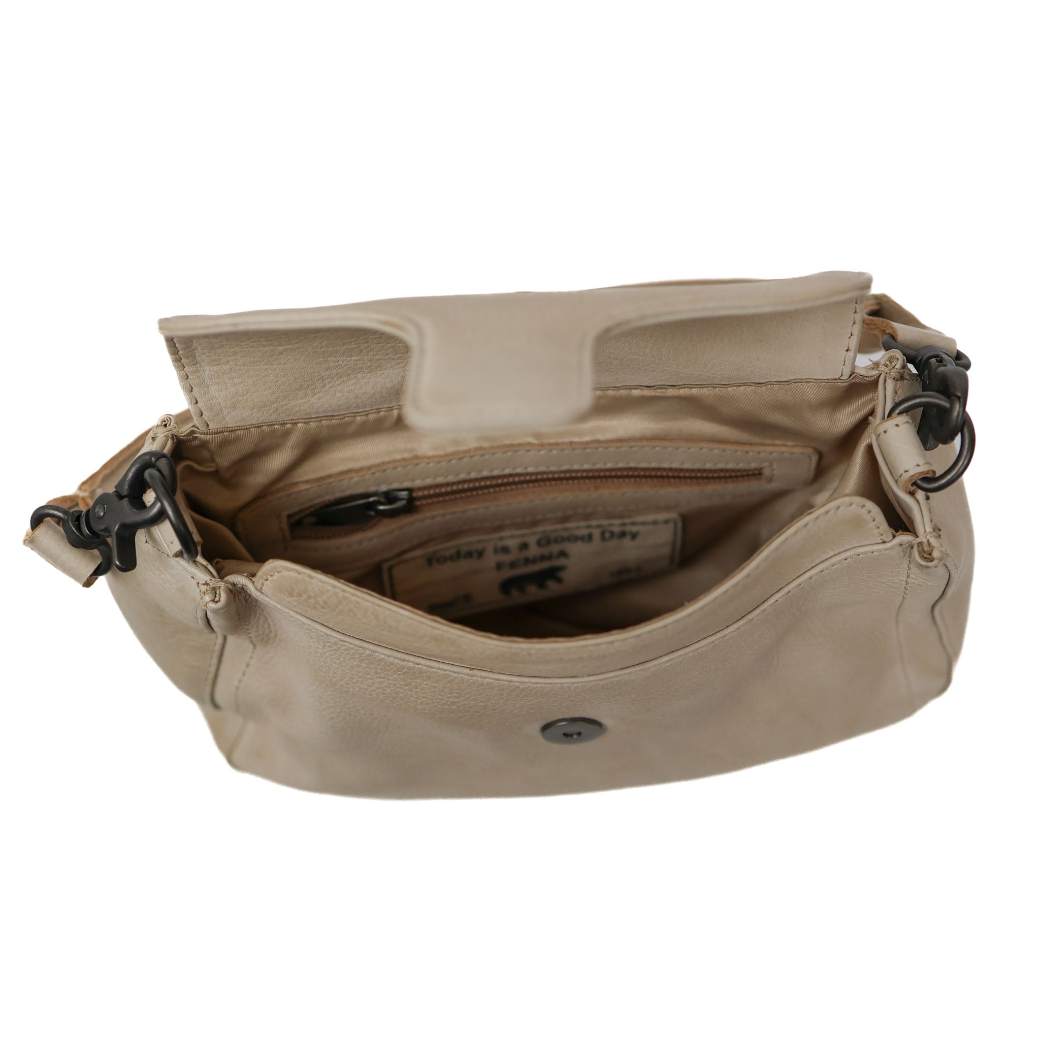 Hand-/Umhängetasche mit Klappe 'Fenna' Feather