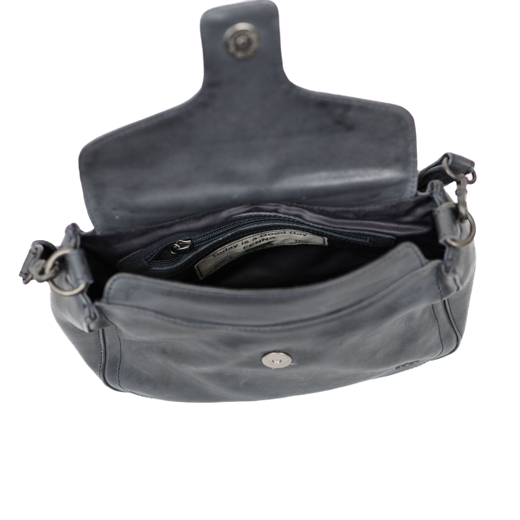 Hand-/Umhängetasche mit Klappe 'Fenna' Dunkelblau