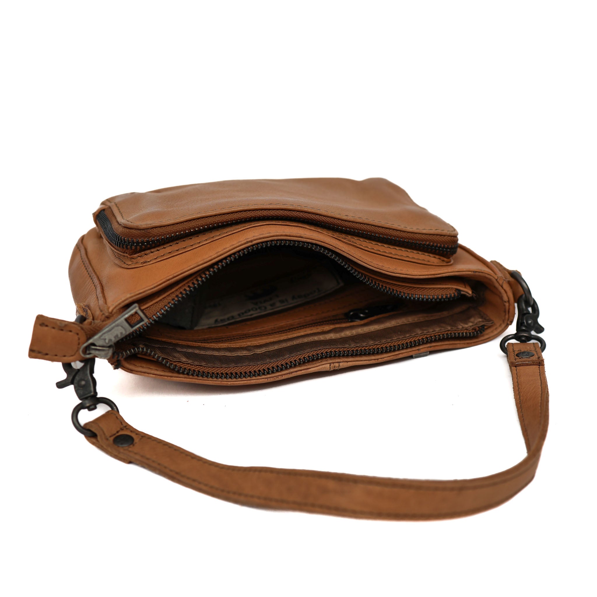 Kleine Hand-/Umhängetasche 'Livia' Taupe