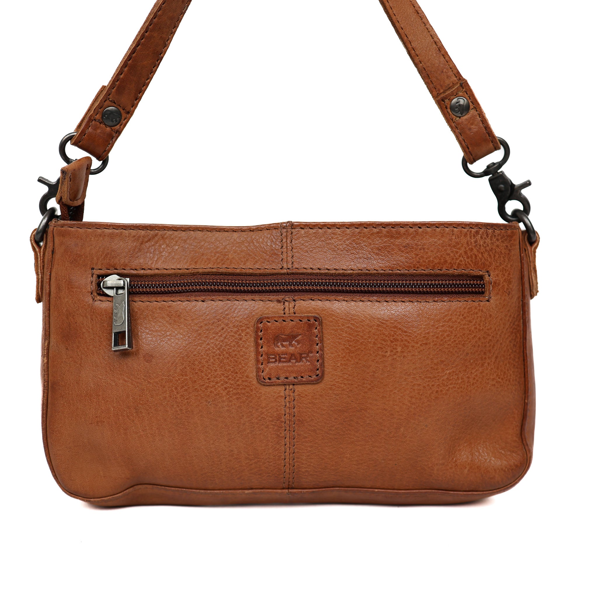 Kleine Hand-/Umhängetasche 'Livia' Cognac