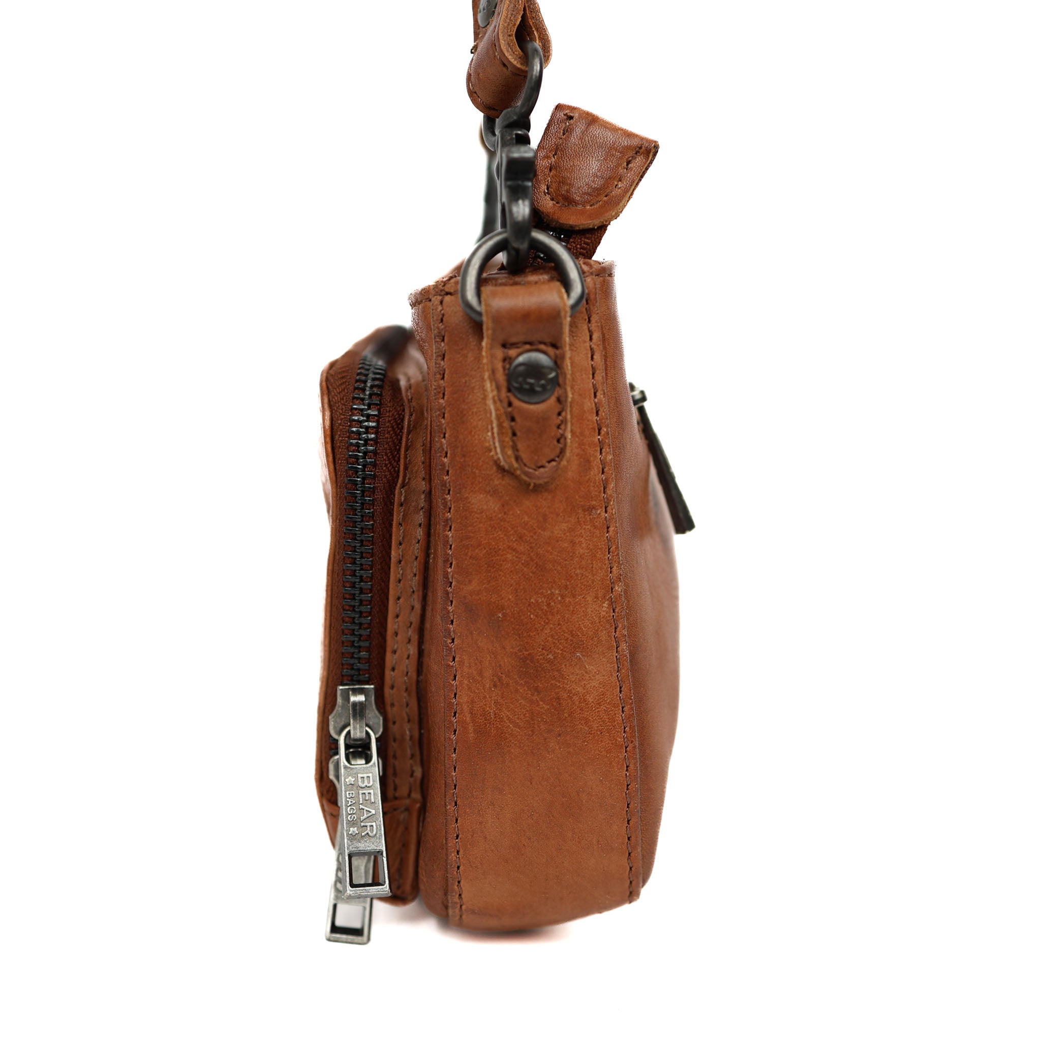 Kleine Hand-/Umhängetasche 'Livia' Cognac