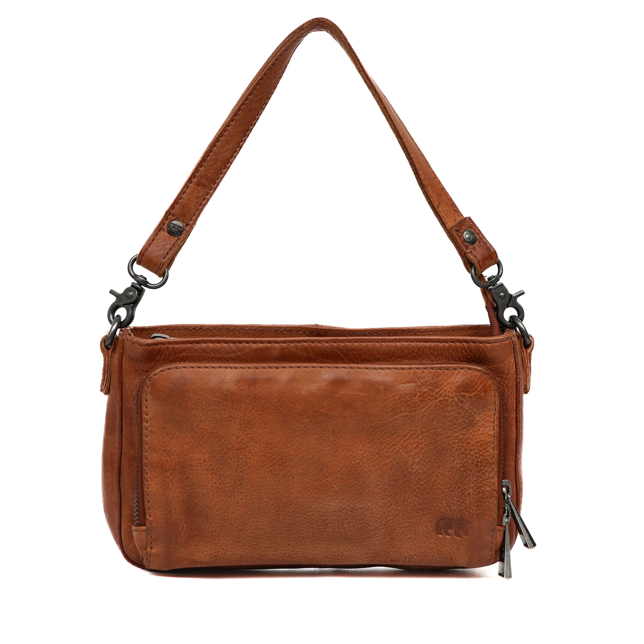 Kleine Hand-/Umhängetasche 'Livia' Cognac