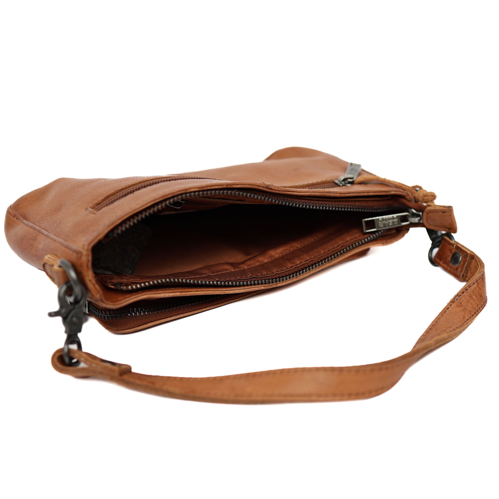 Kleine Hand-/Umhängetasche 'Livia' Cognac