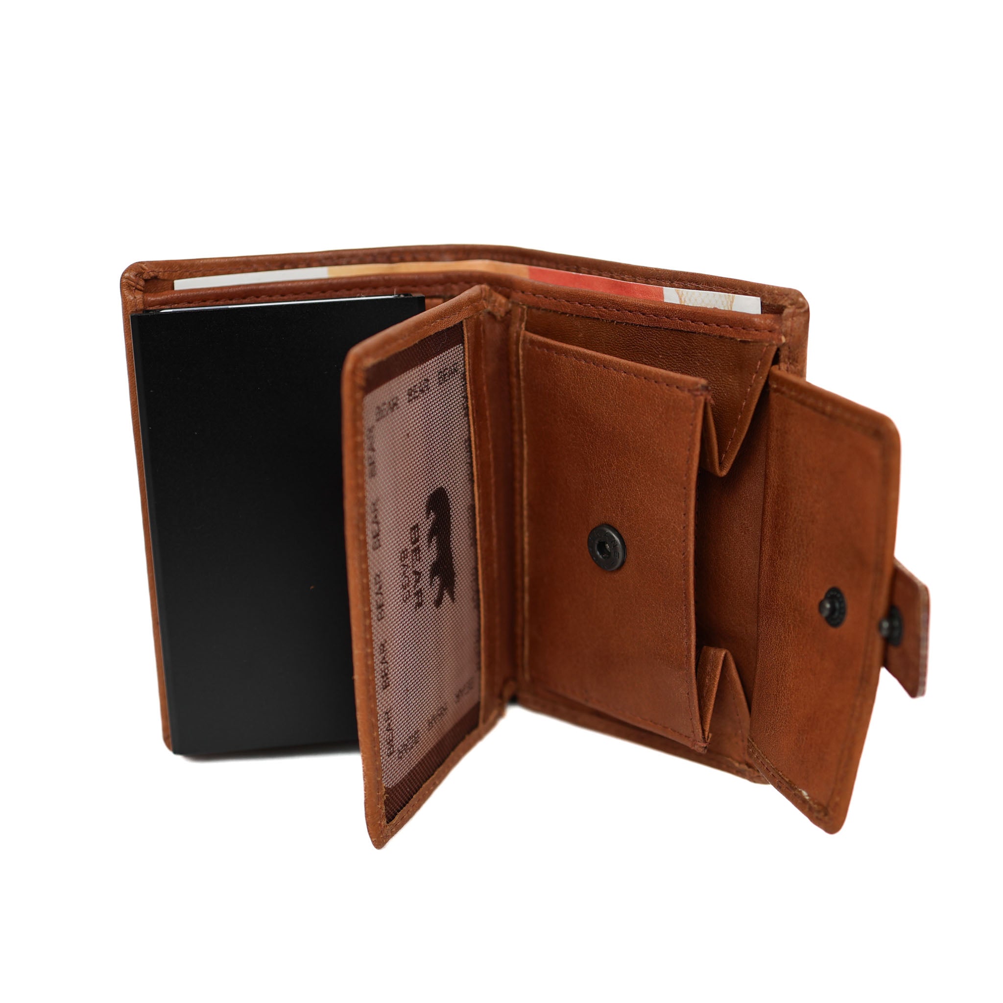 Großer Kartenhalter 'Otis' Cognac