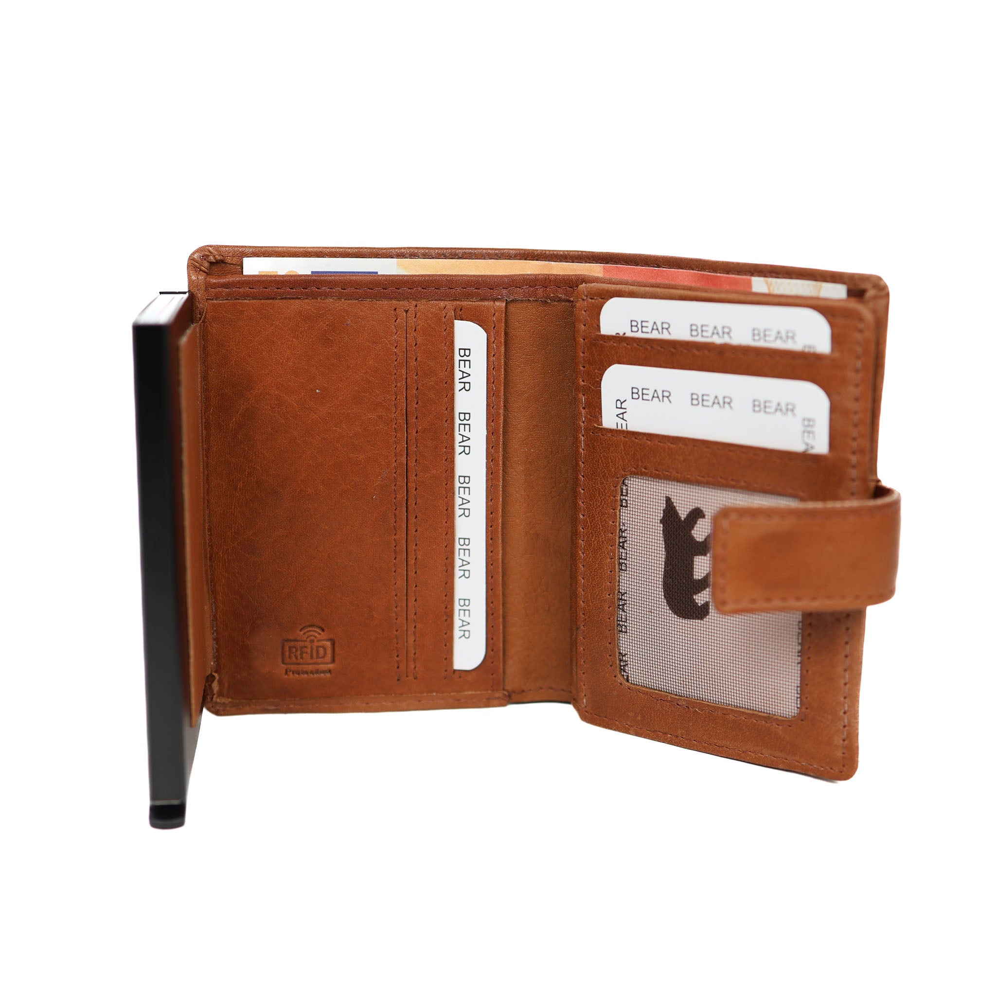 Großer Kartenhalter 'Otis' Cognac