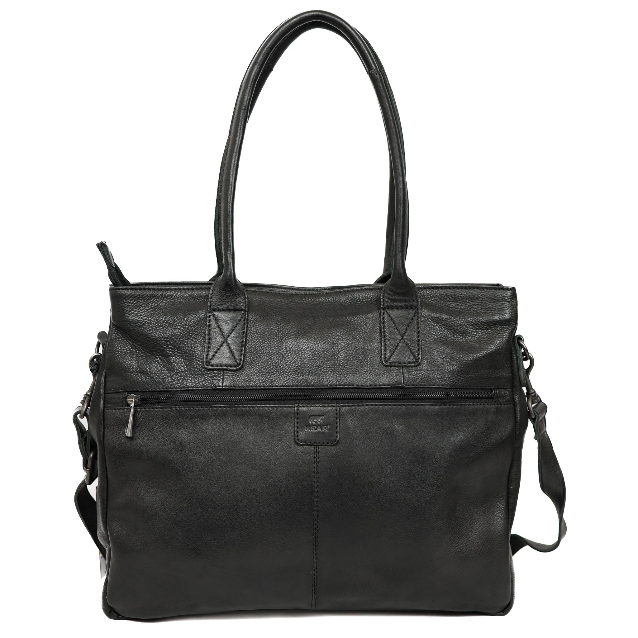 Hand-/Umhängetasche mit Laptopfach 'Maeve' Schwarz