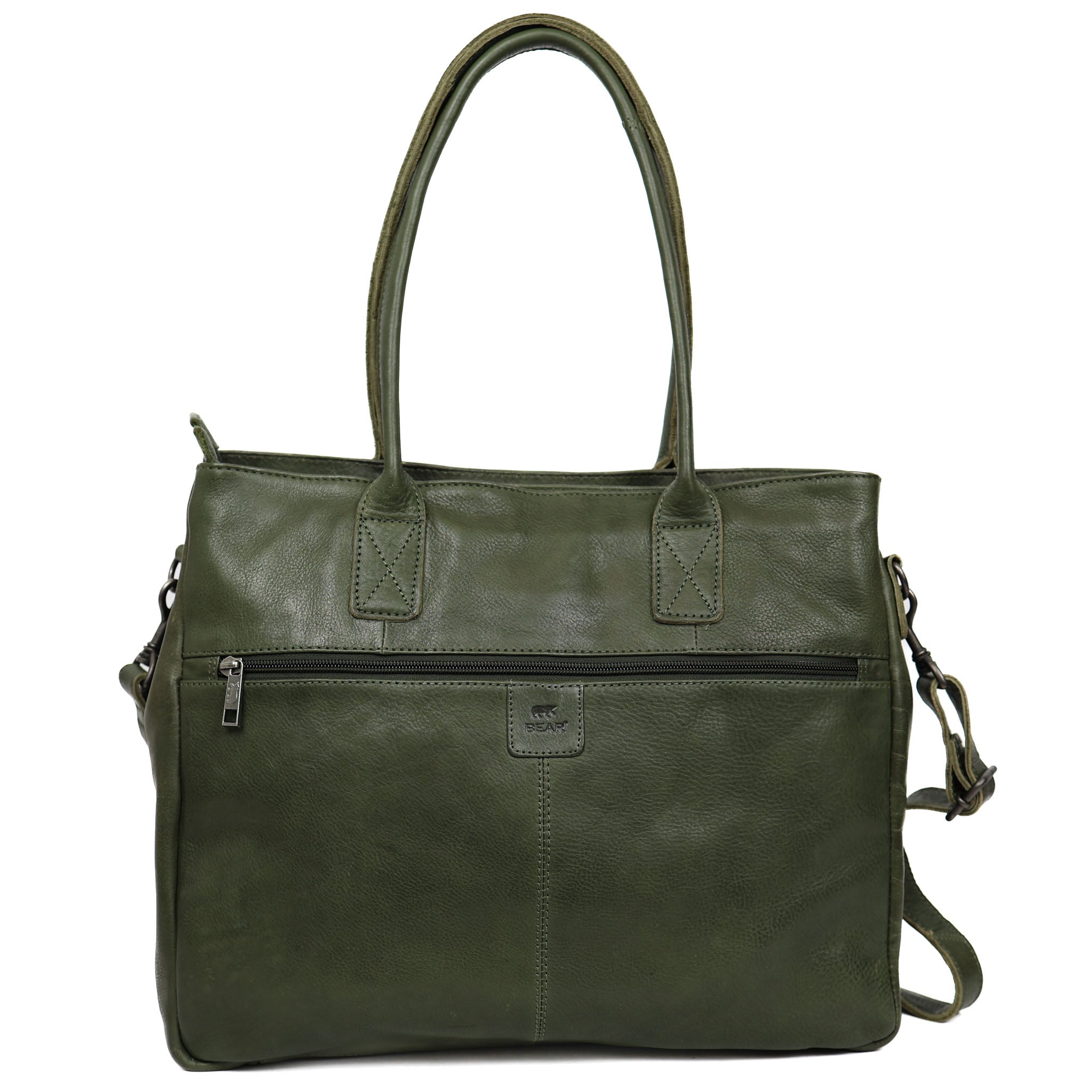 Hand-/schoudertas met laptopvak 'Maeve' groen