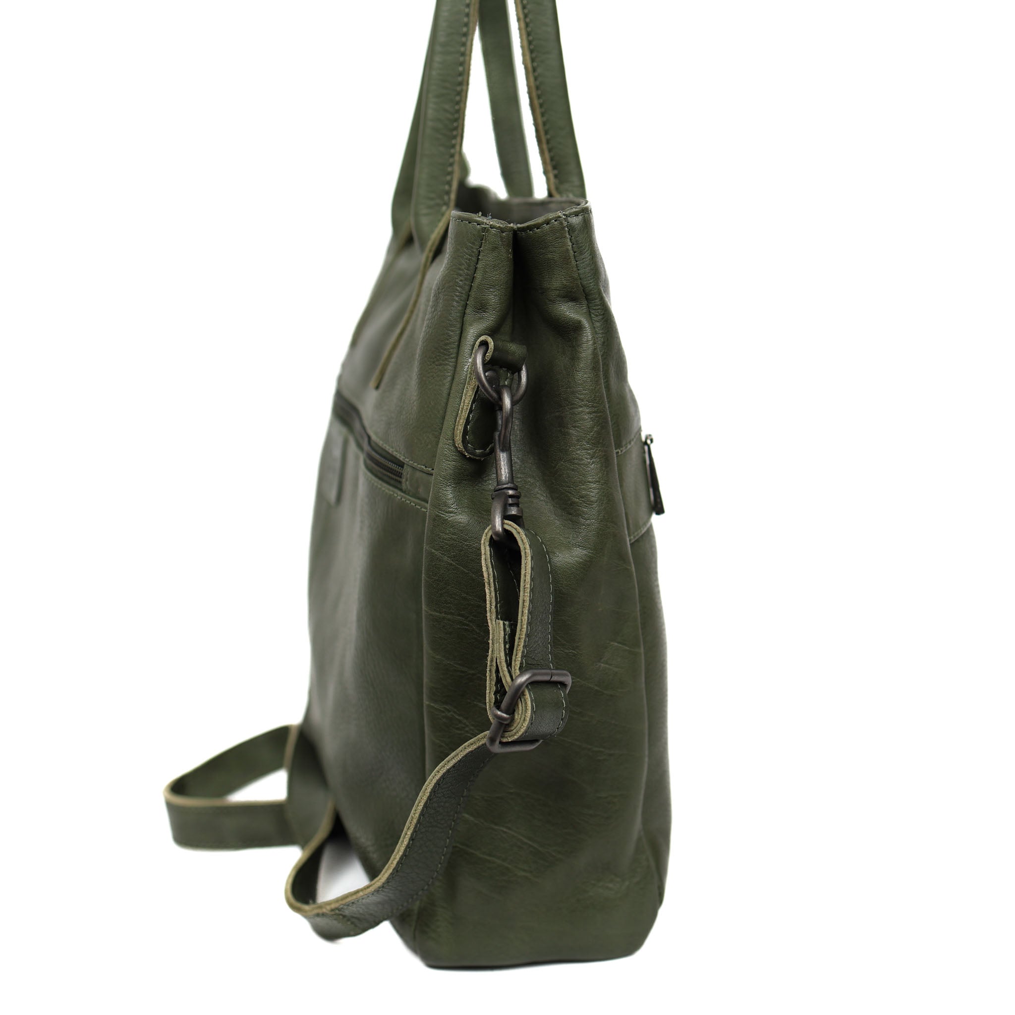 Hand-/schoudertas met laptopvak 'Maeve' groen