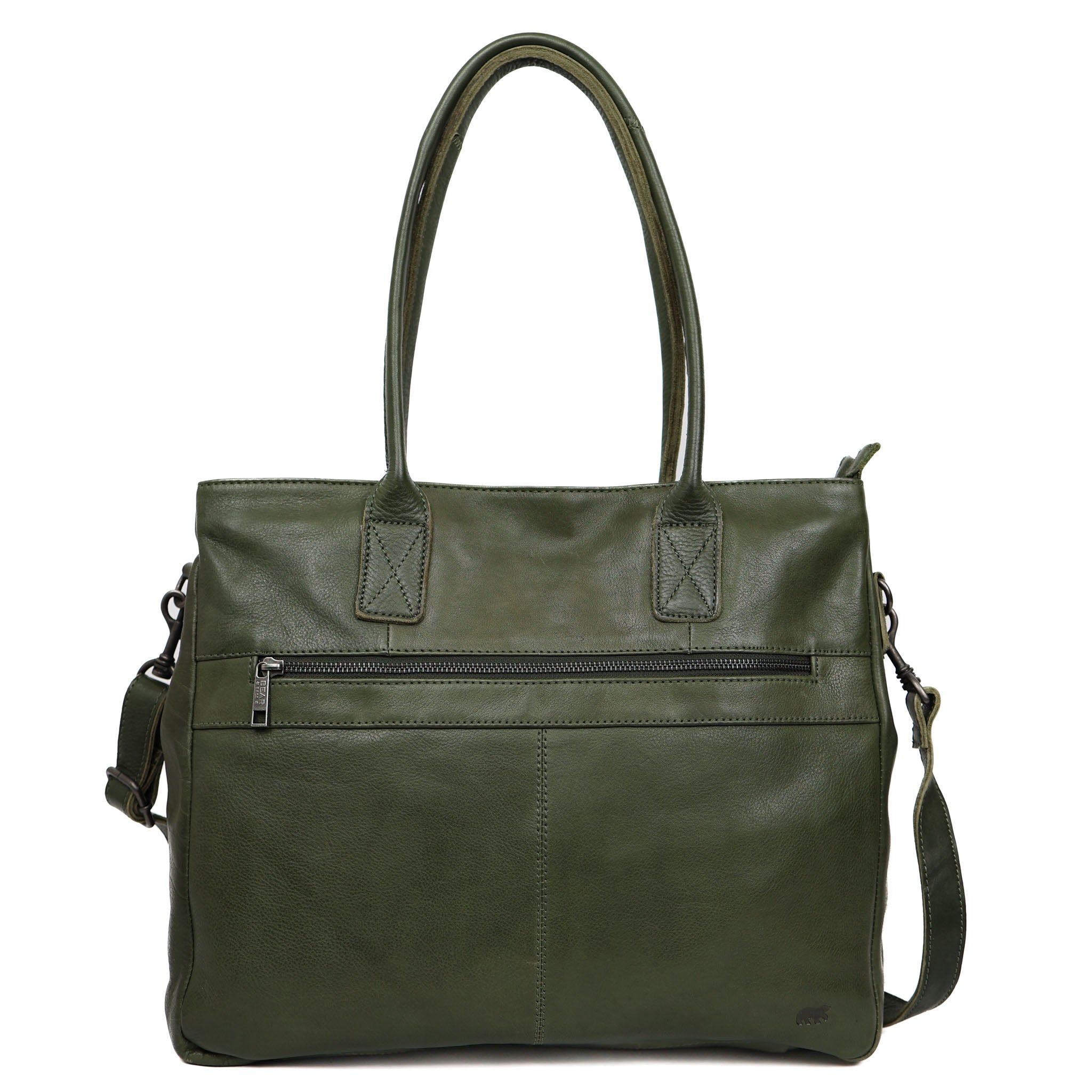 Hand-/schoudertas met laptopvak 'Maeve' groen