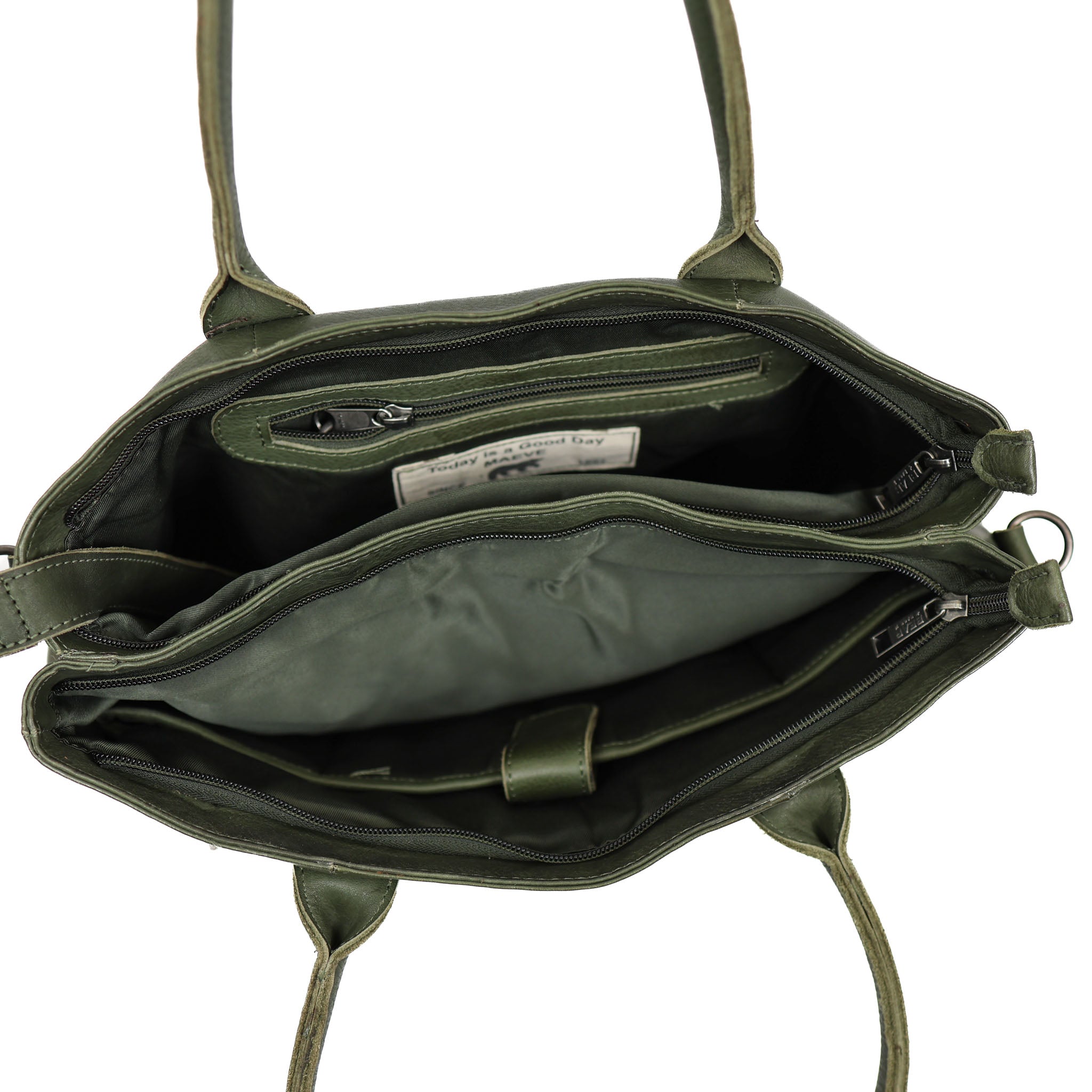Hand-/schoudertas met laptopvak 'Maeve' groen