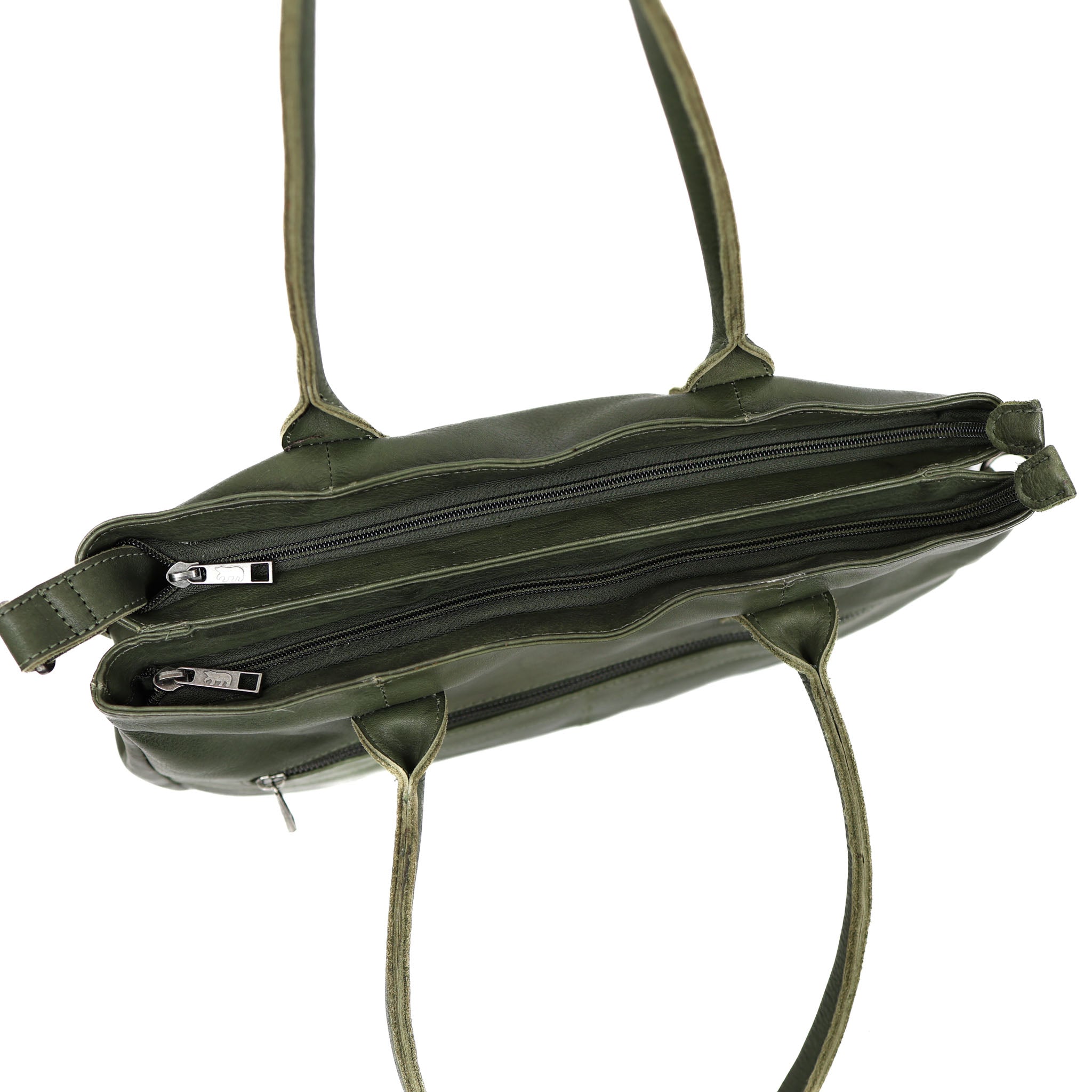 Hand-/schoudertas met laptopvak 'Maeve' groen