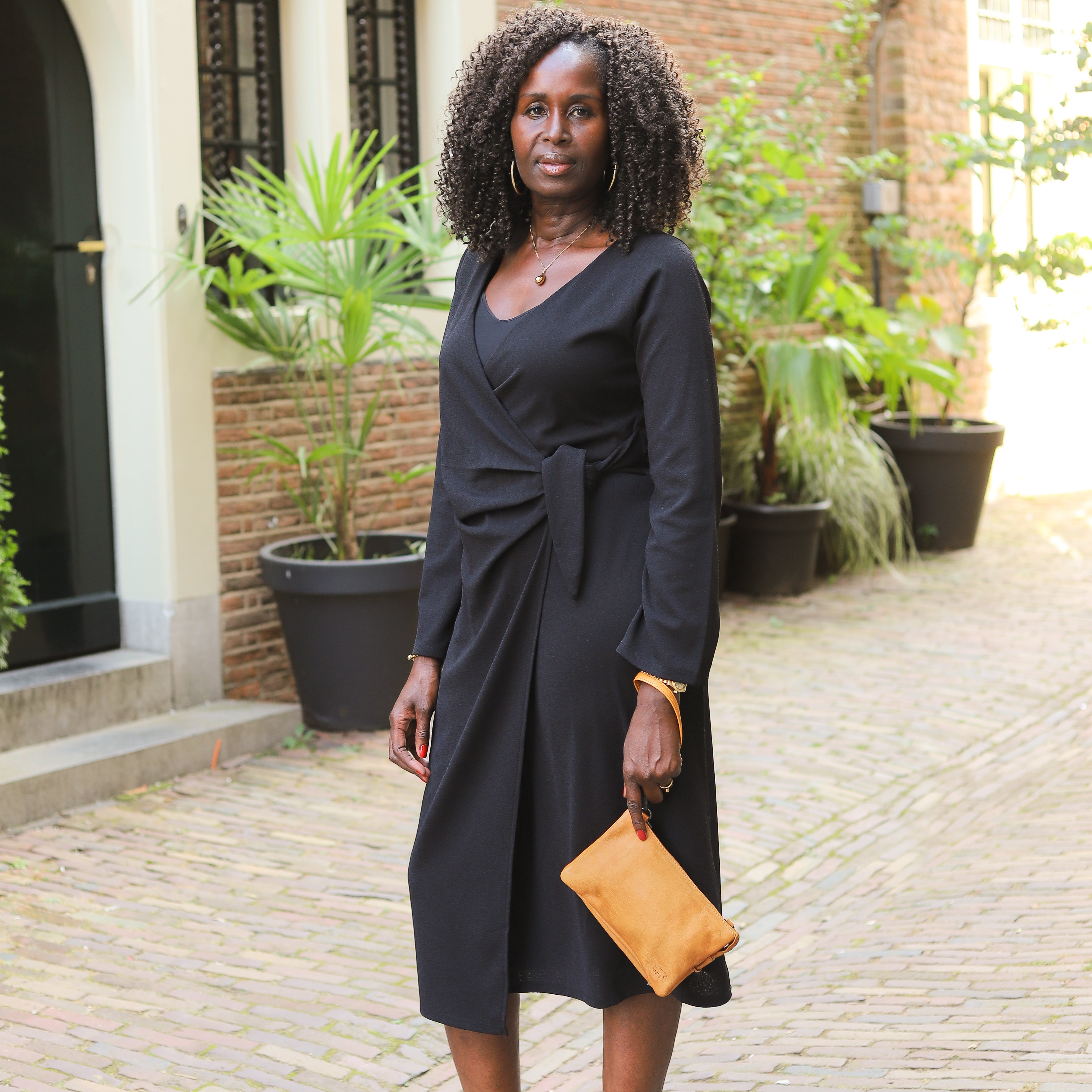 Portemonnaie Tasche 'Uma' Cognac