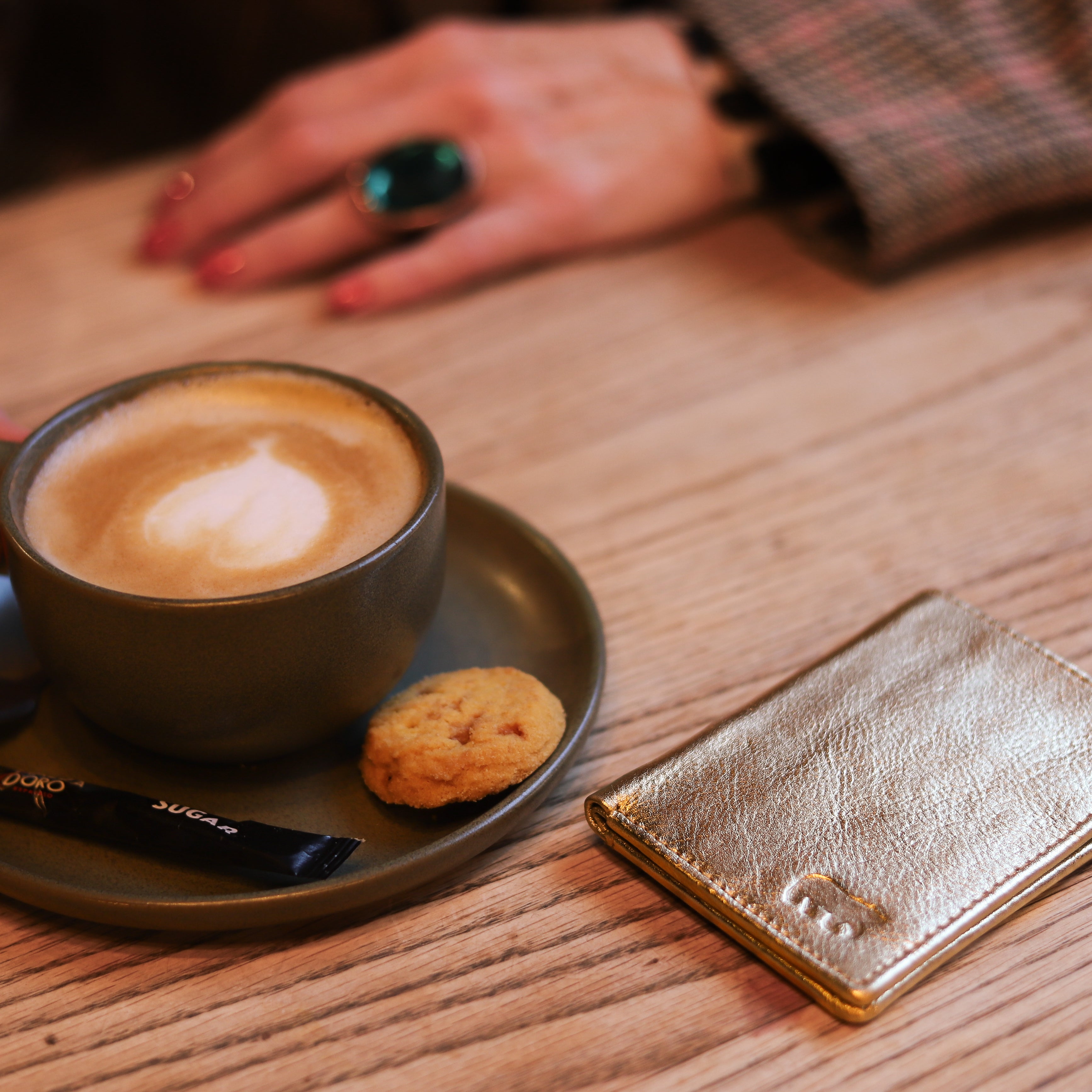 Kartenhalter mit Geldscheinfach 'Cas' Cognac