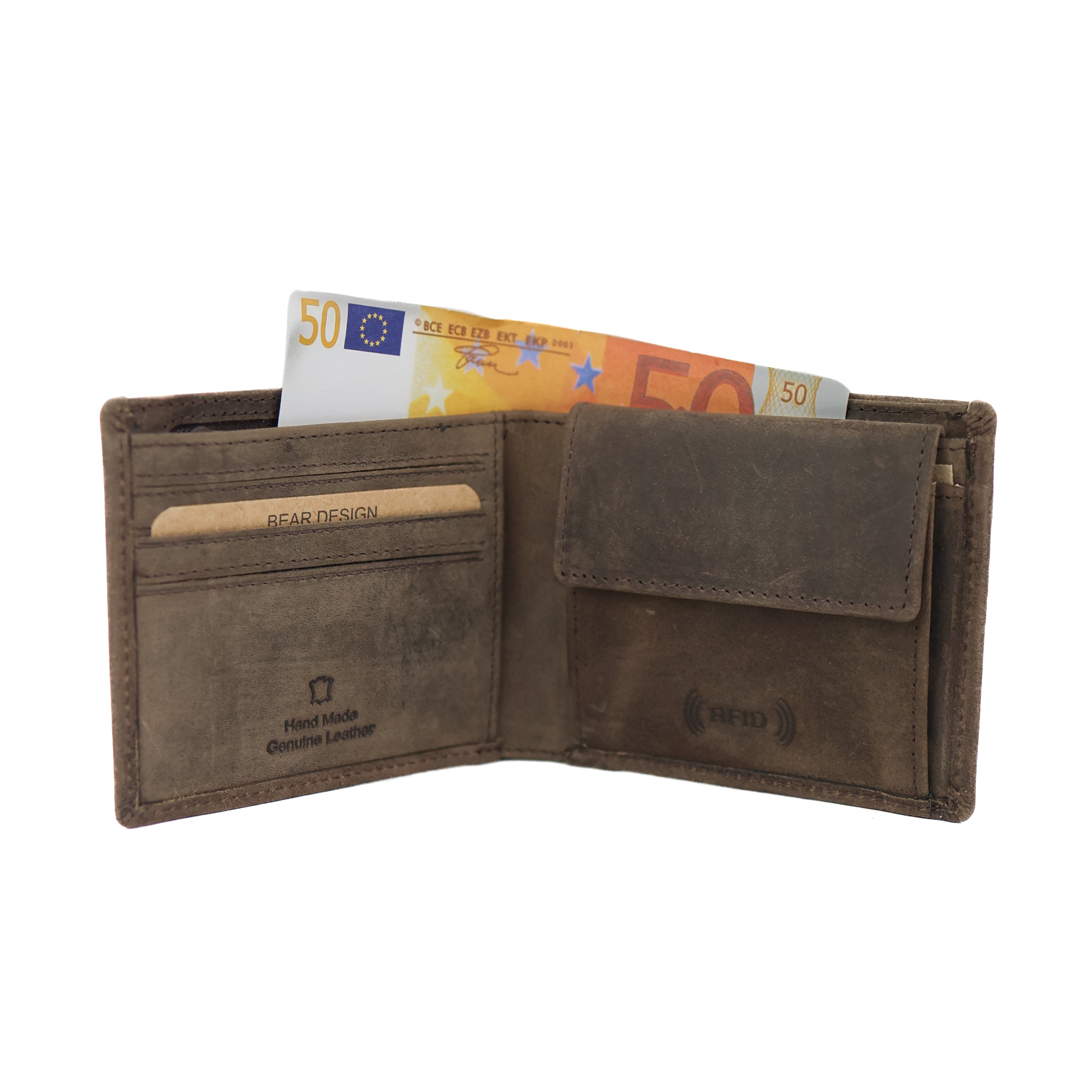 Brieftasche 'Kevin' braun - HD 2595
