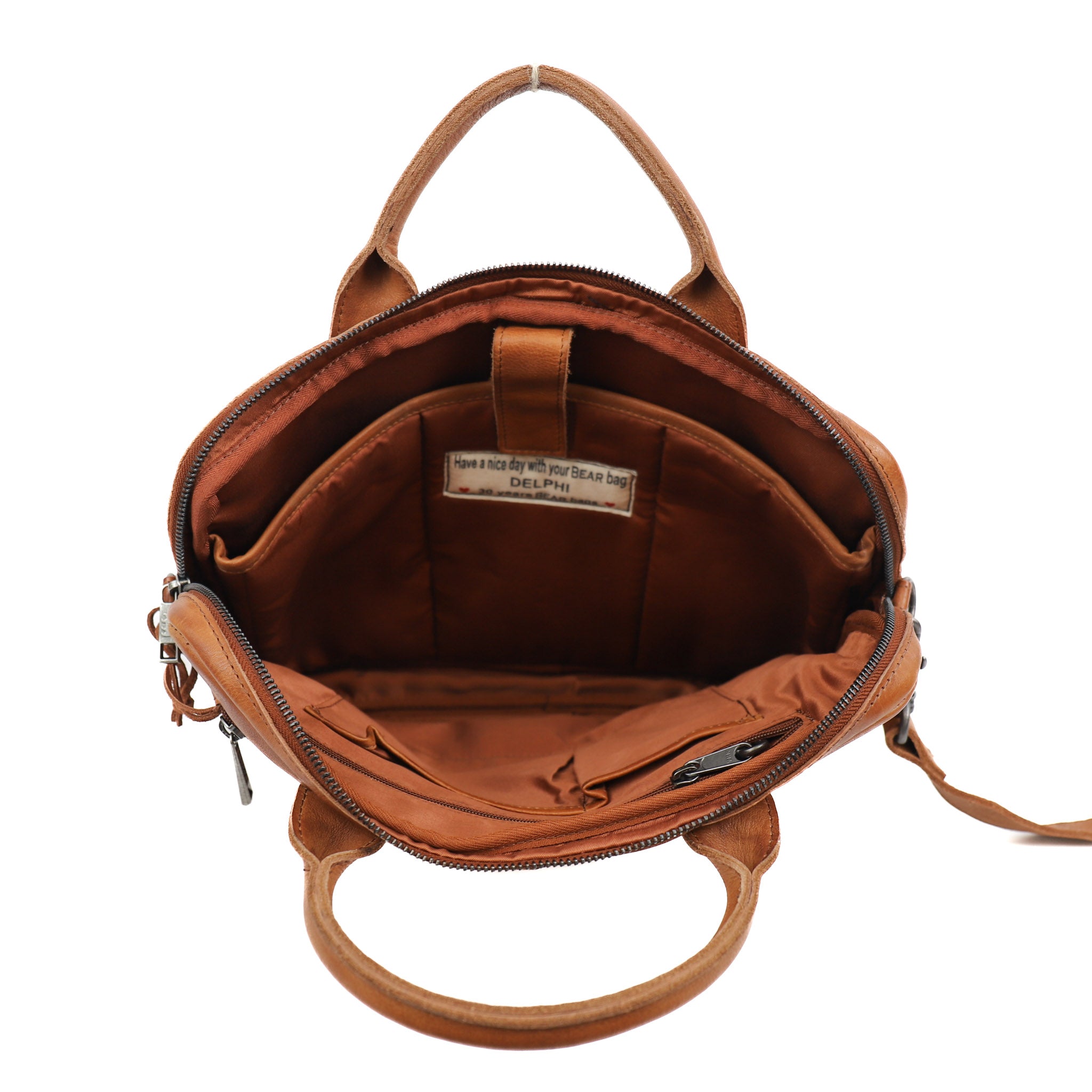 Kompakte Laptoptasche 'Delphi' cognac
