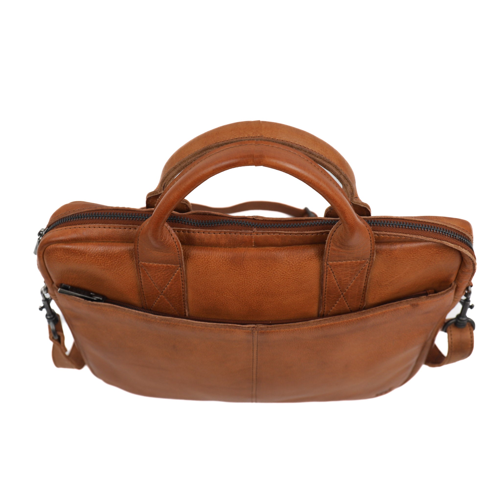 Kompakte Laptoptasche 'Delphi' cognac