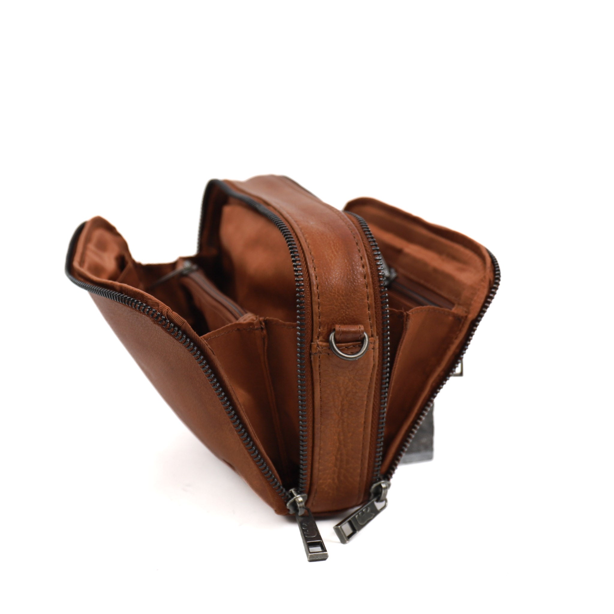 Umhängetasche/Schultertasche 'Eleonora' cognac