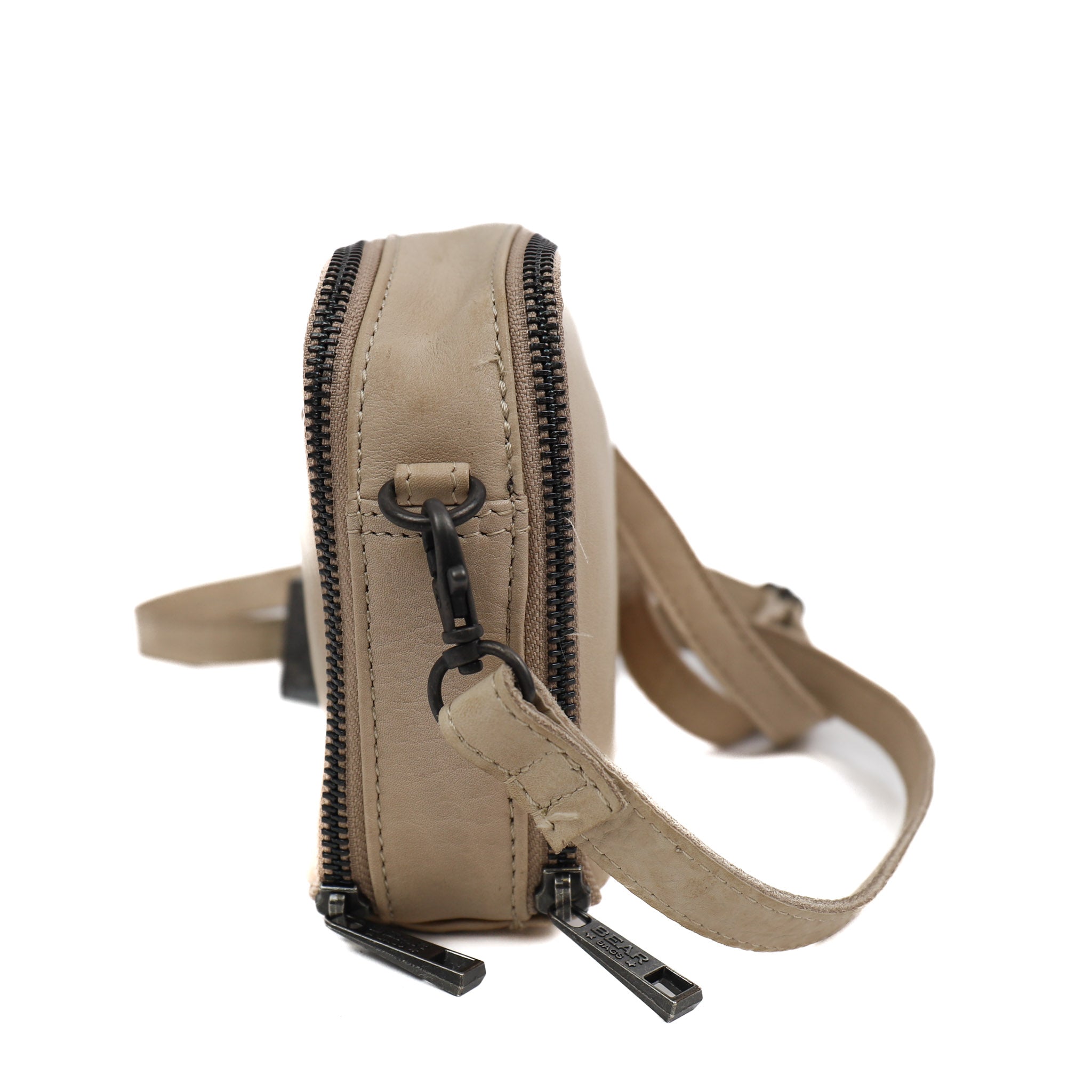 Umhängetasche/Schultertasche 'Eleonora' aus Feather/Beige