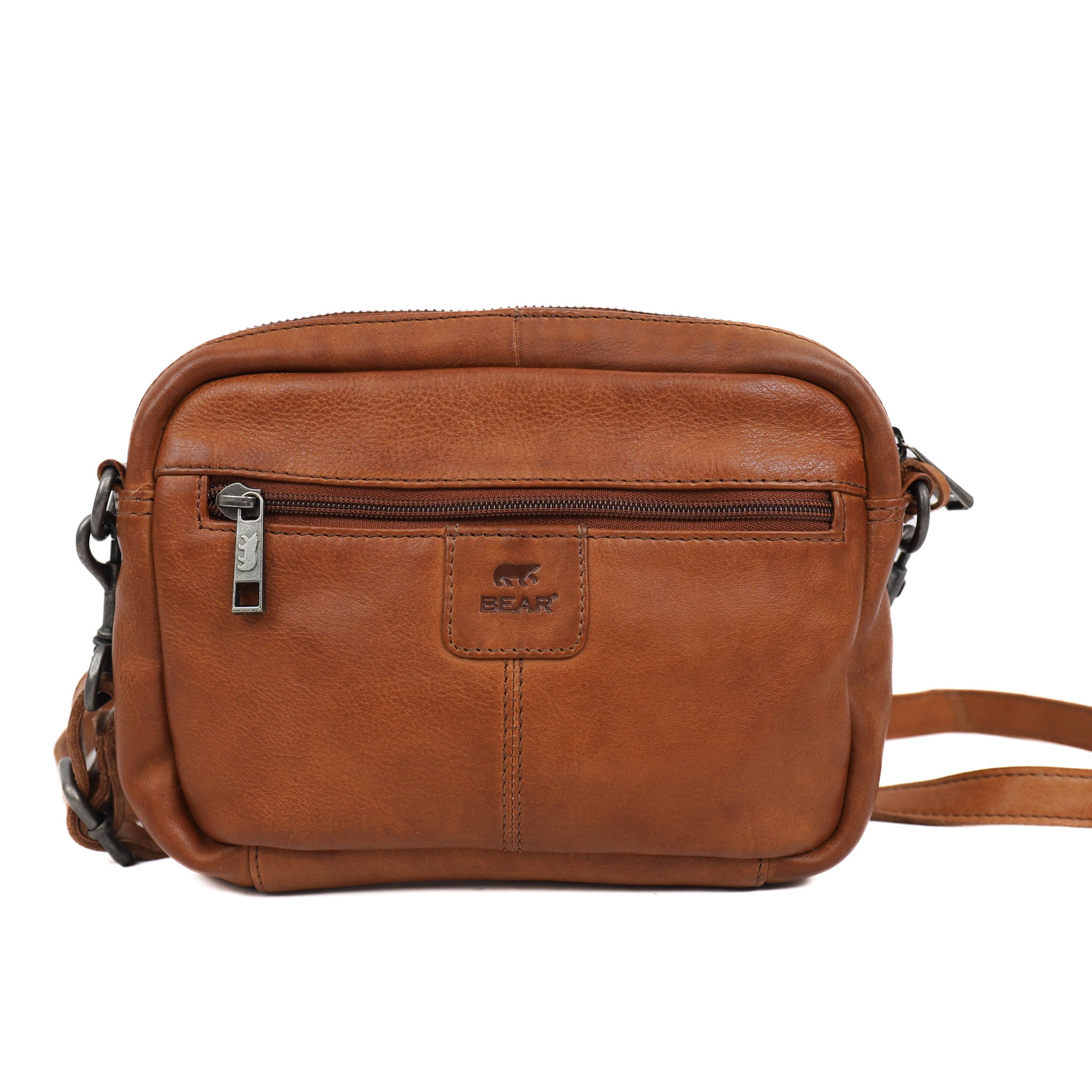 Umhängetasche 'Peggy' Cognac