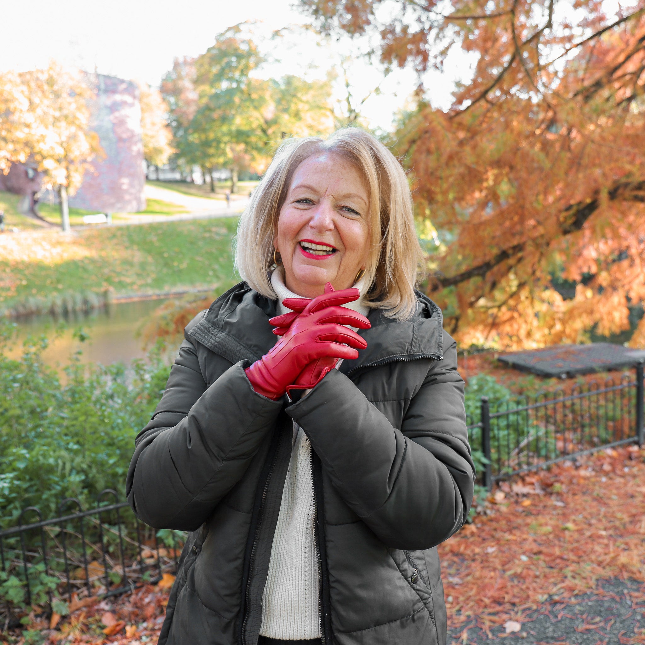 Handschuhe 'Carla' Rot