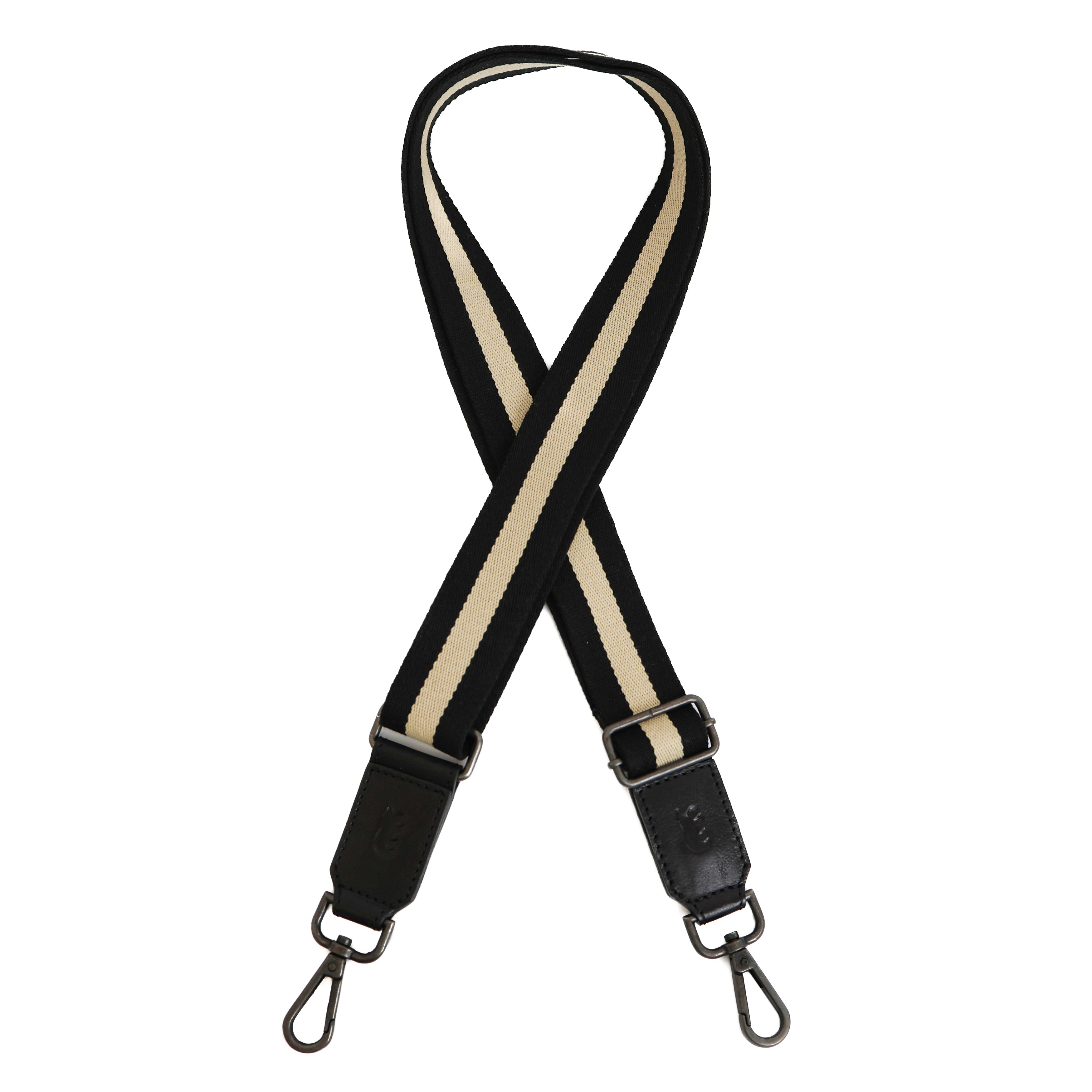 Bag Strap 'Micky' Schwarz/Beige/Schwarz