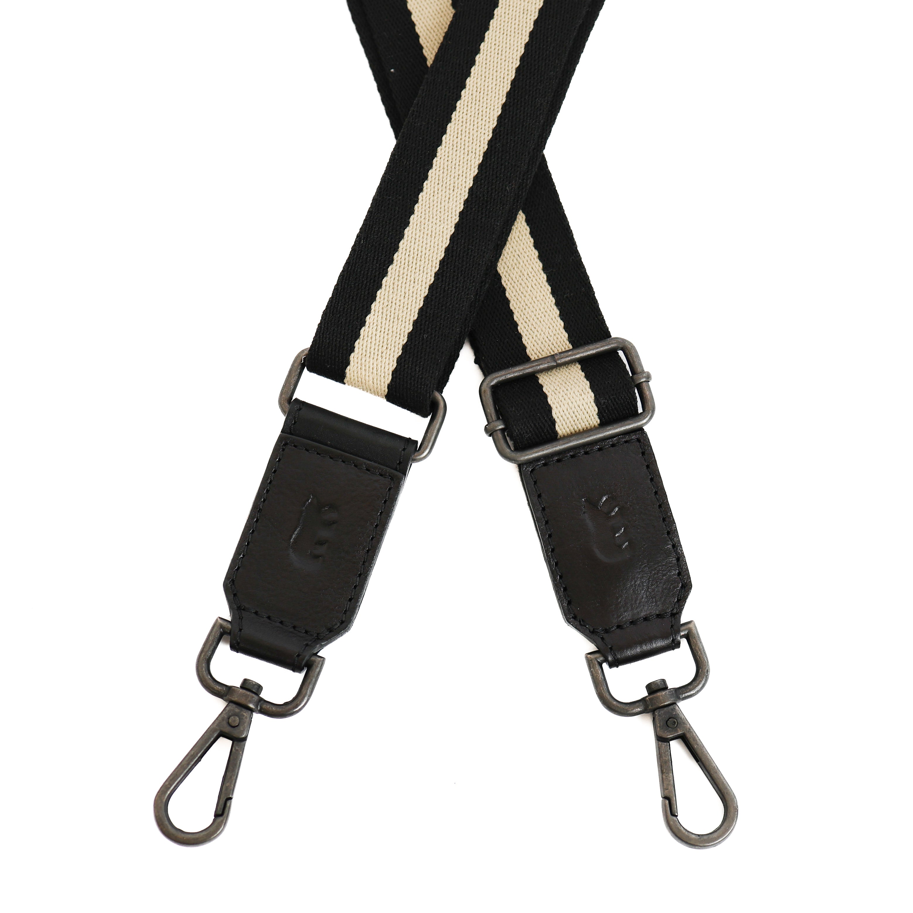 Bag Strap 'Micky' Schwarz/Beige/Schwarz