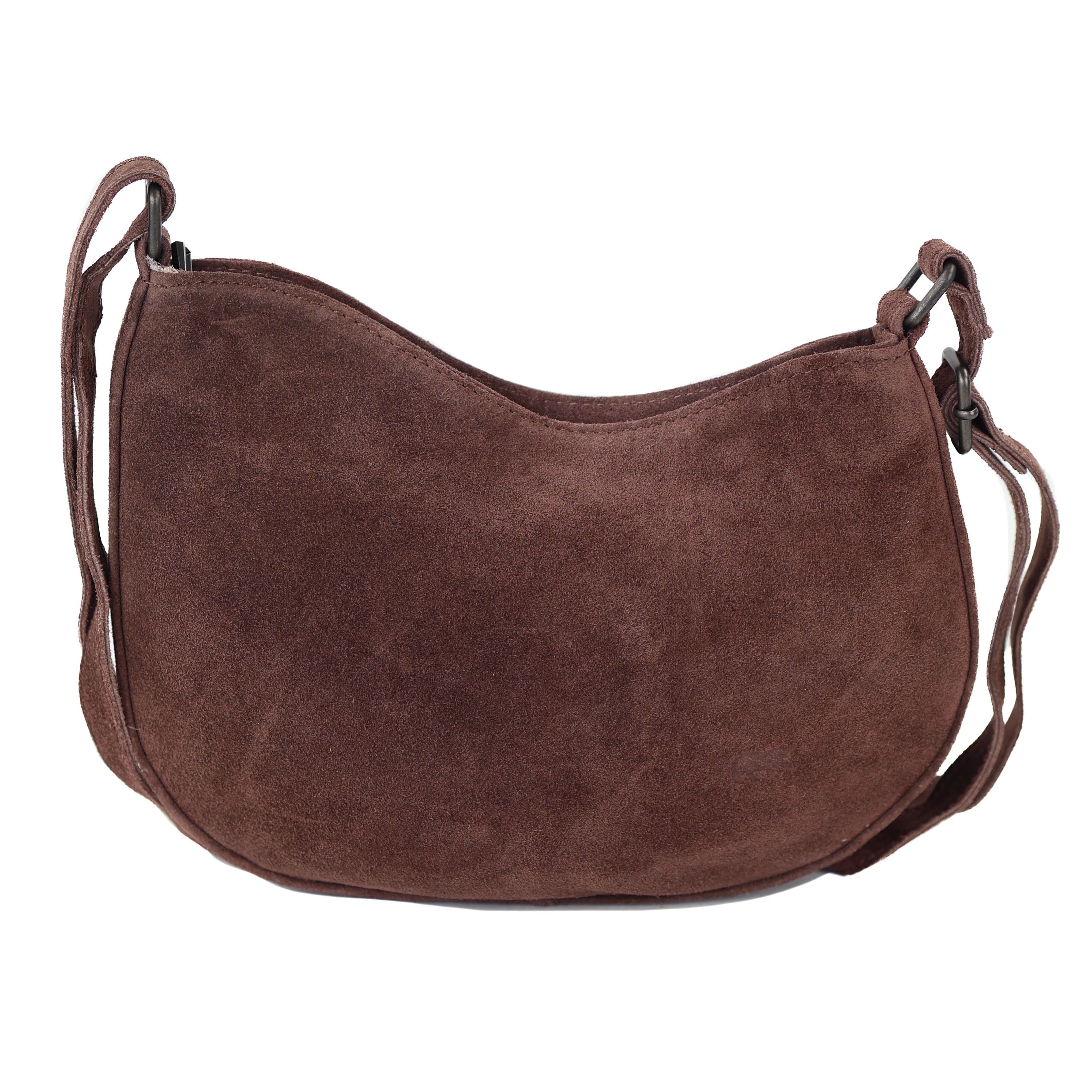 Velours Umhängetasche 'Tamara' Choco
