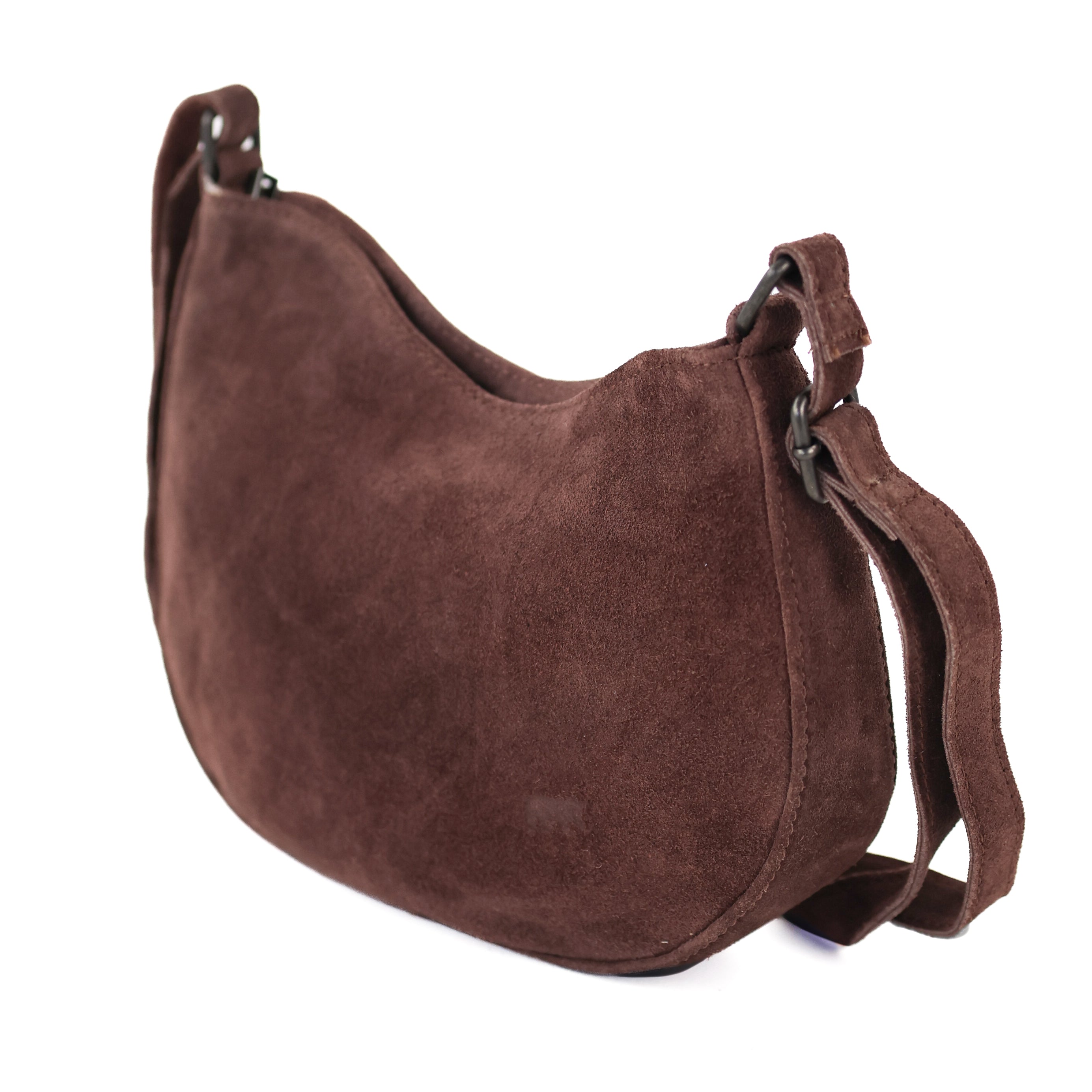 Velours Umhängetasche 'Tamara' Choco