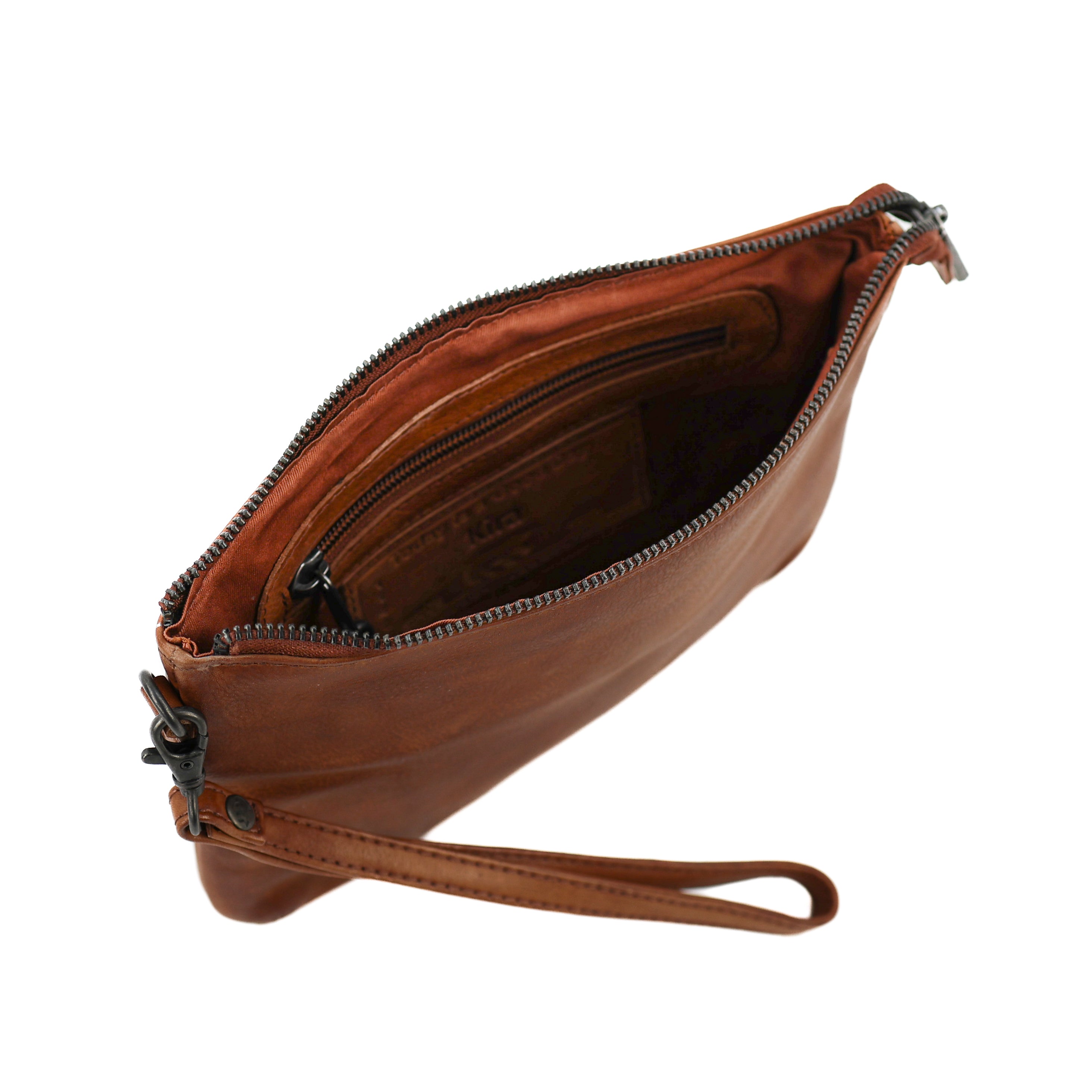 Clutch/Umhängetasche 'Julie' Cognac