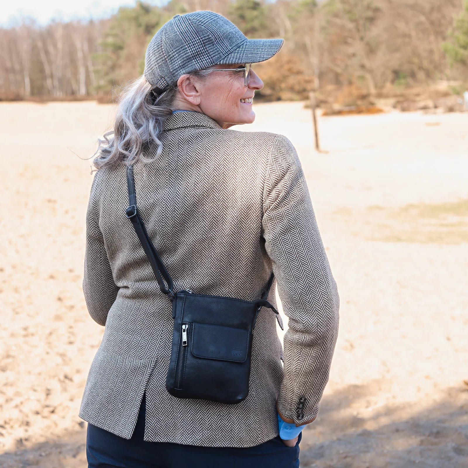 Umhängetasche 'Davide' Ice Grey