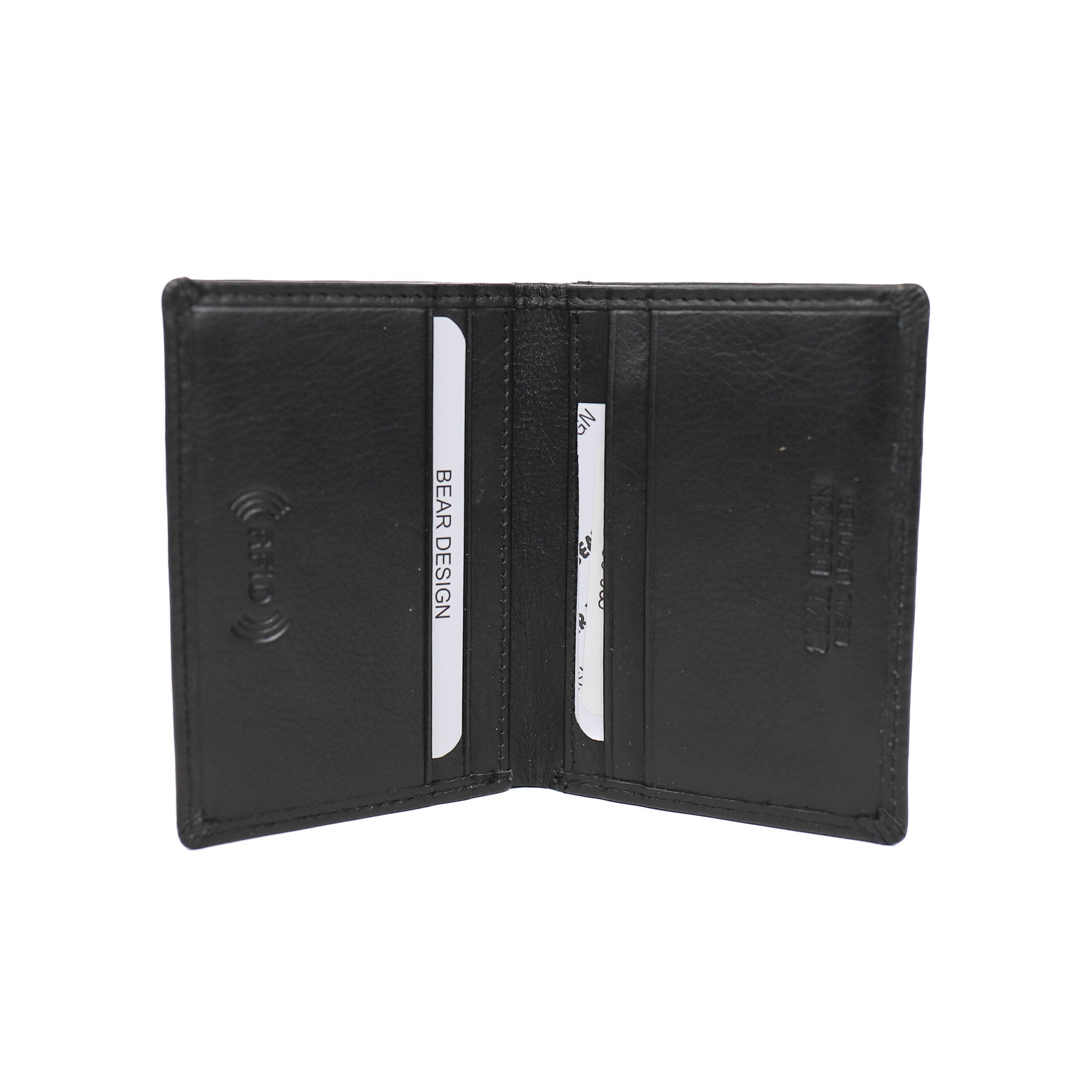 Filterdünnes Kartenetui FR 14417 mit Geldscheinfach Schwarz
