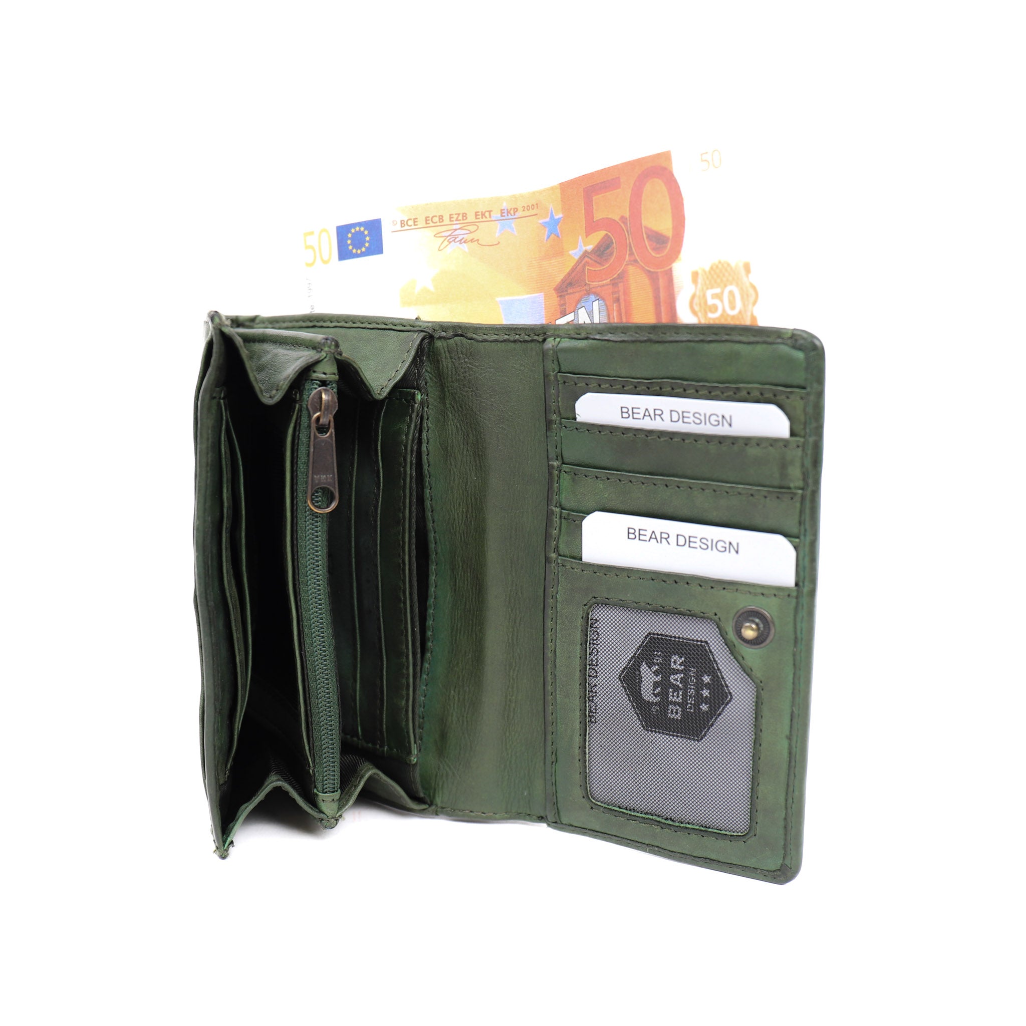 Wickelgeldbörse 'Flappie' grün - CL 15572