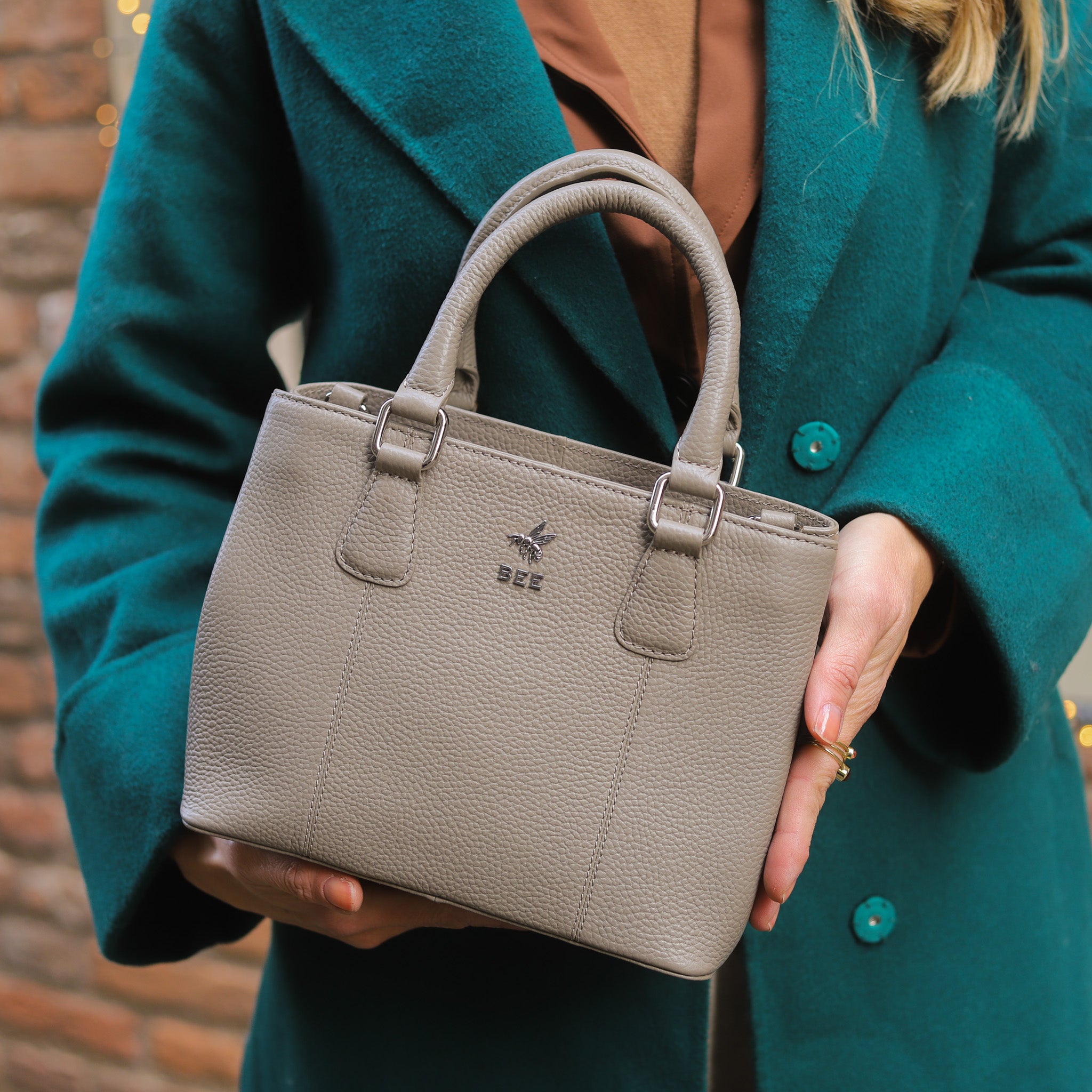 Hand-/Umhängetasche 'Kate' Silver Mink