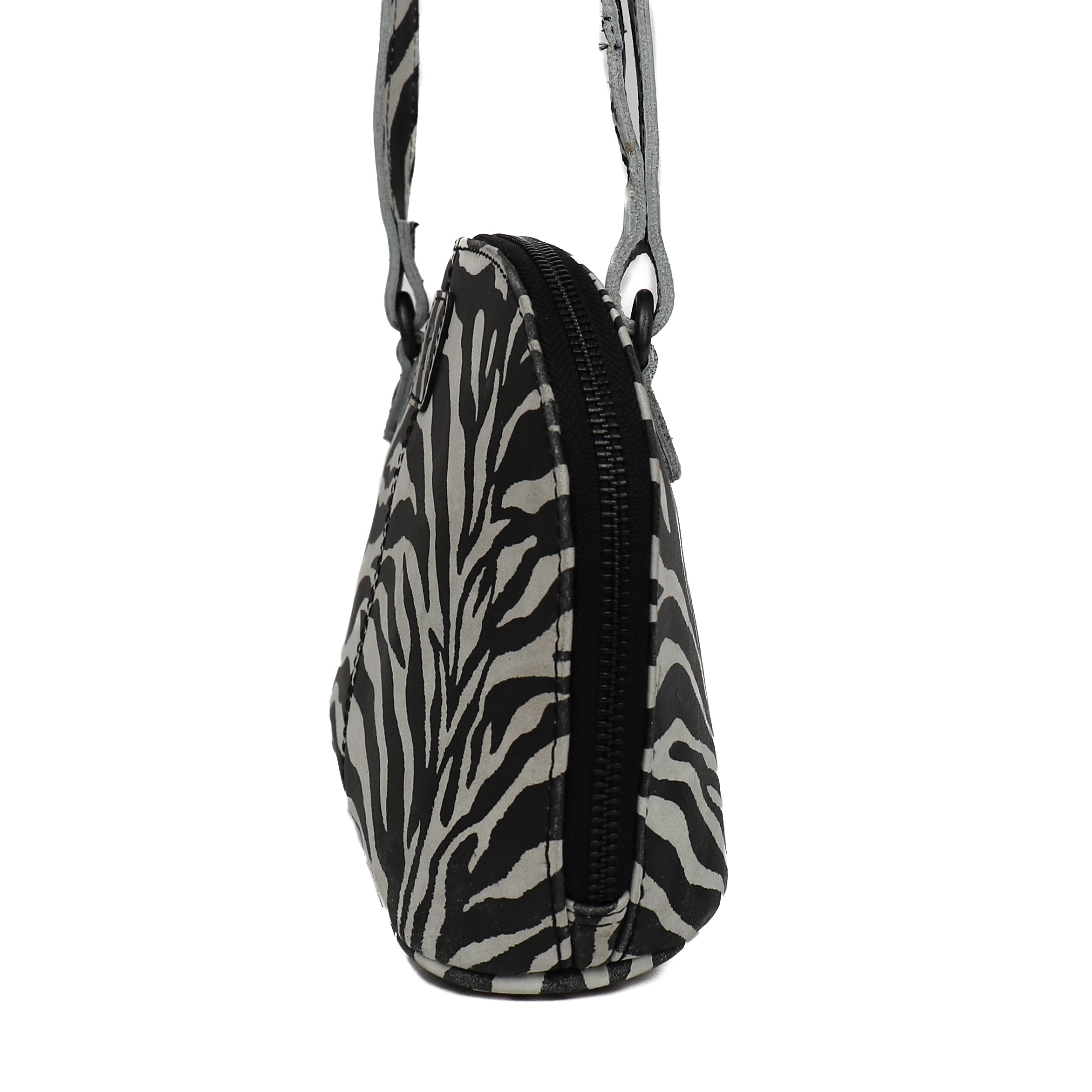 Umhängetasche mit Reißverschluss 'Hidde' Zebra