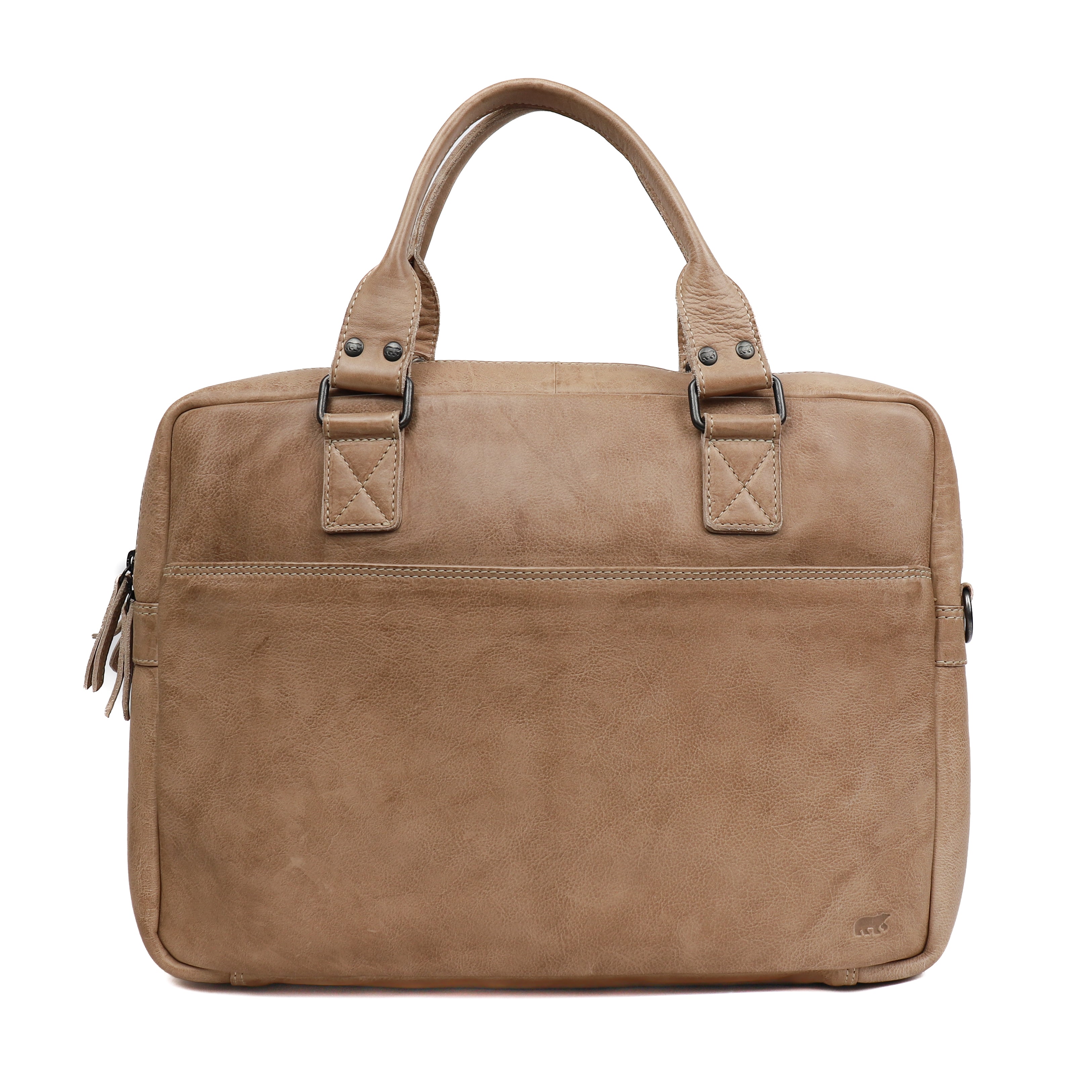 Laptop tasche 'Leandro' beige