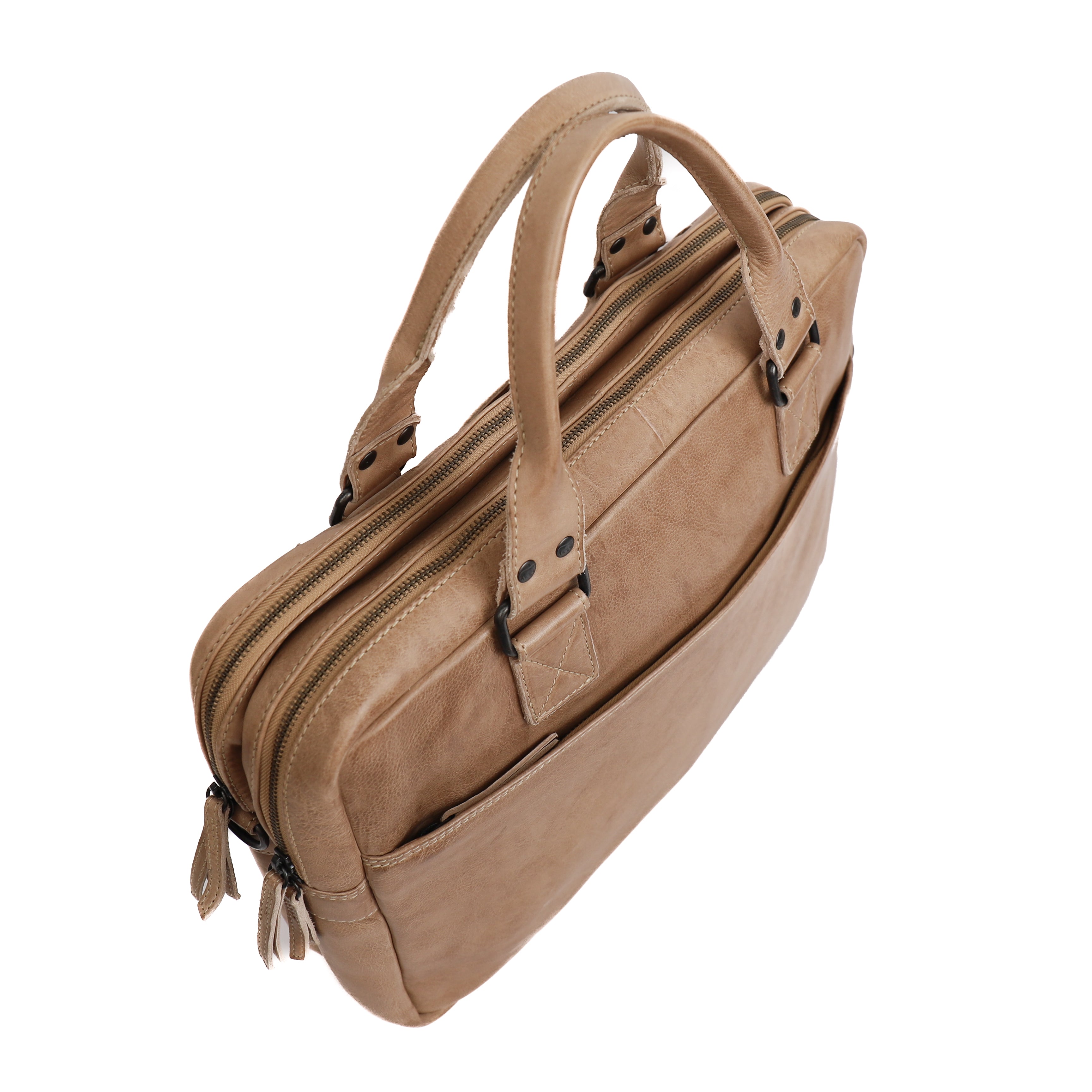 Laptop tasche 'Leandro' beige