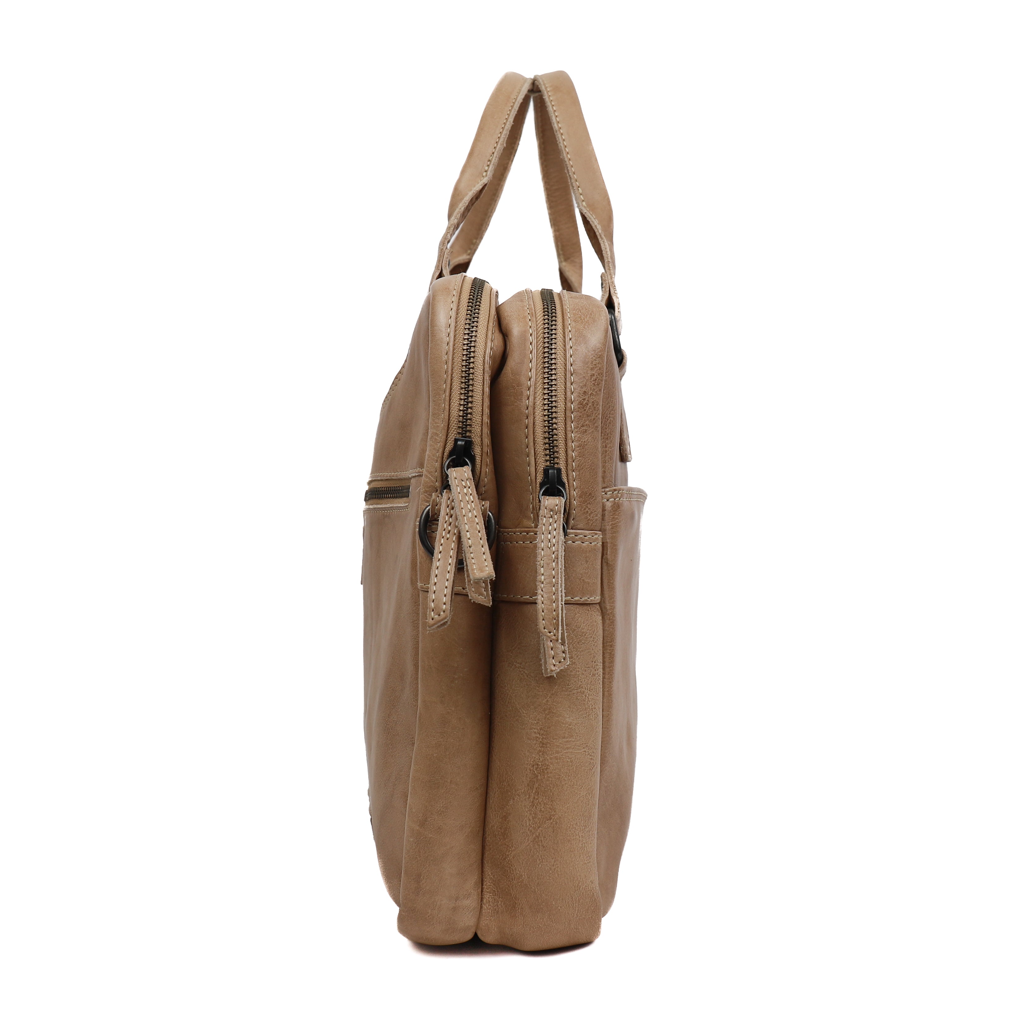 Laptop tasche 'Leandro' beige