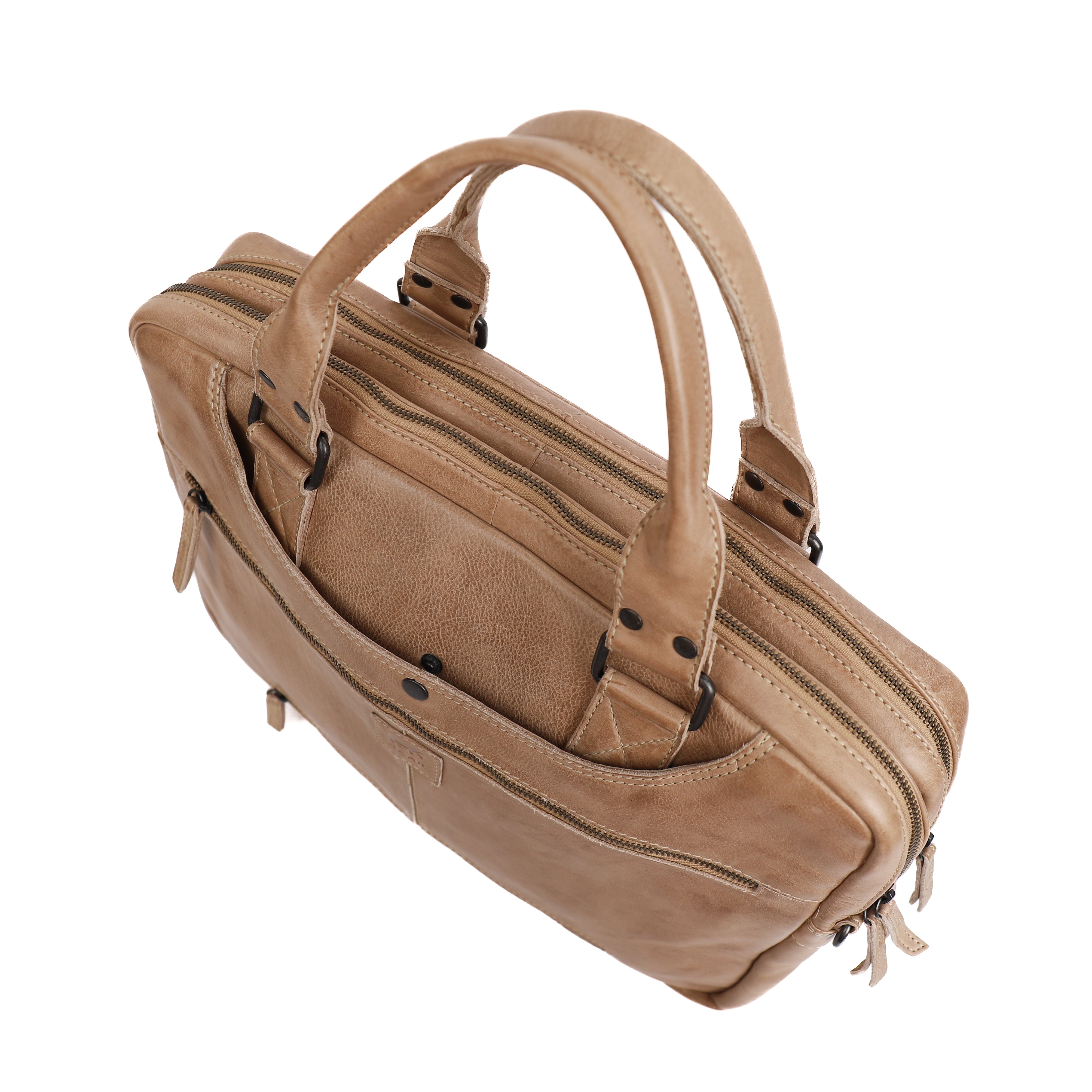 Laptop tasche 'Leandro' beige
