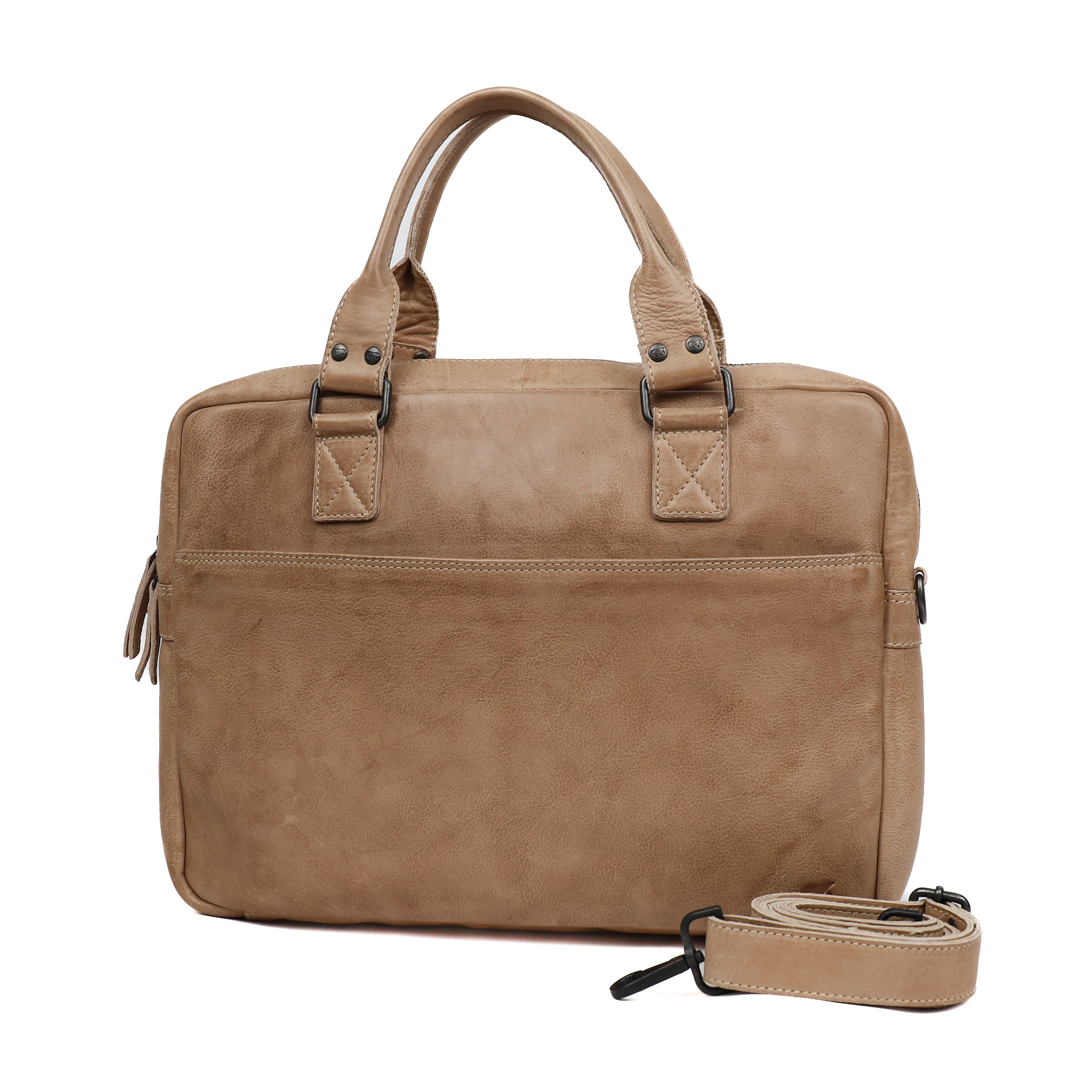 Laptop tasche 'Leandro' beige