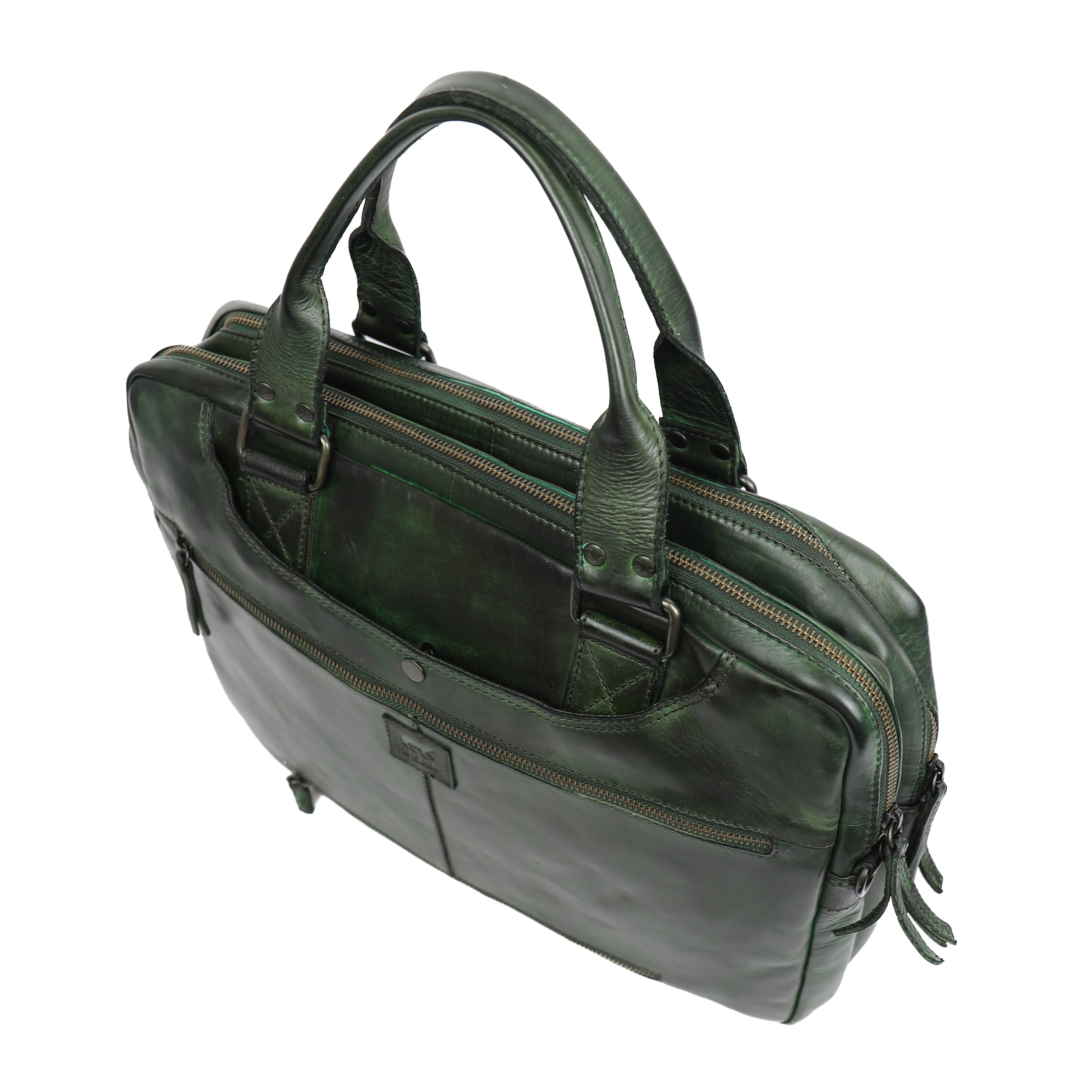 Laptop tasche 'Leandro' grün