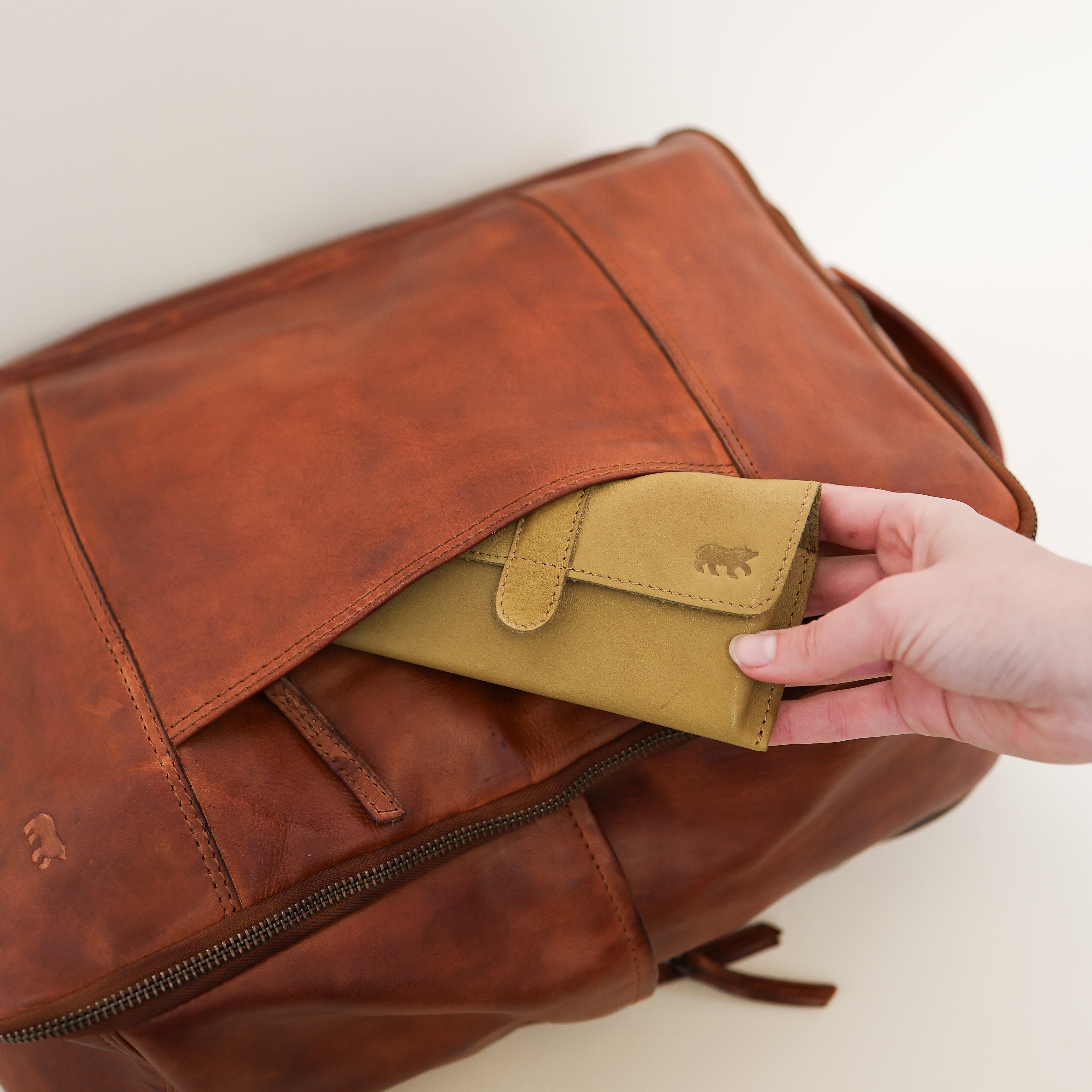 Cabin Rucksack 'Odin' cognac