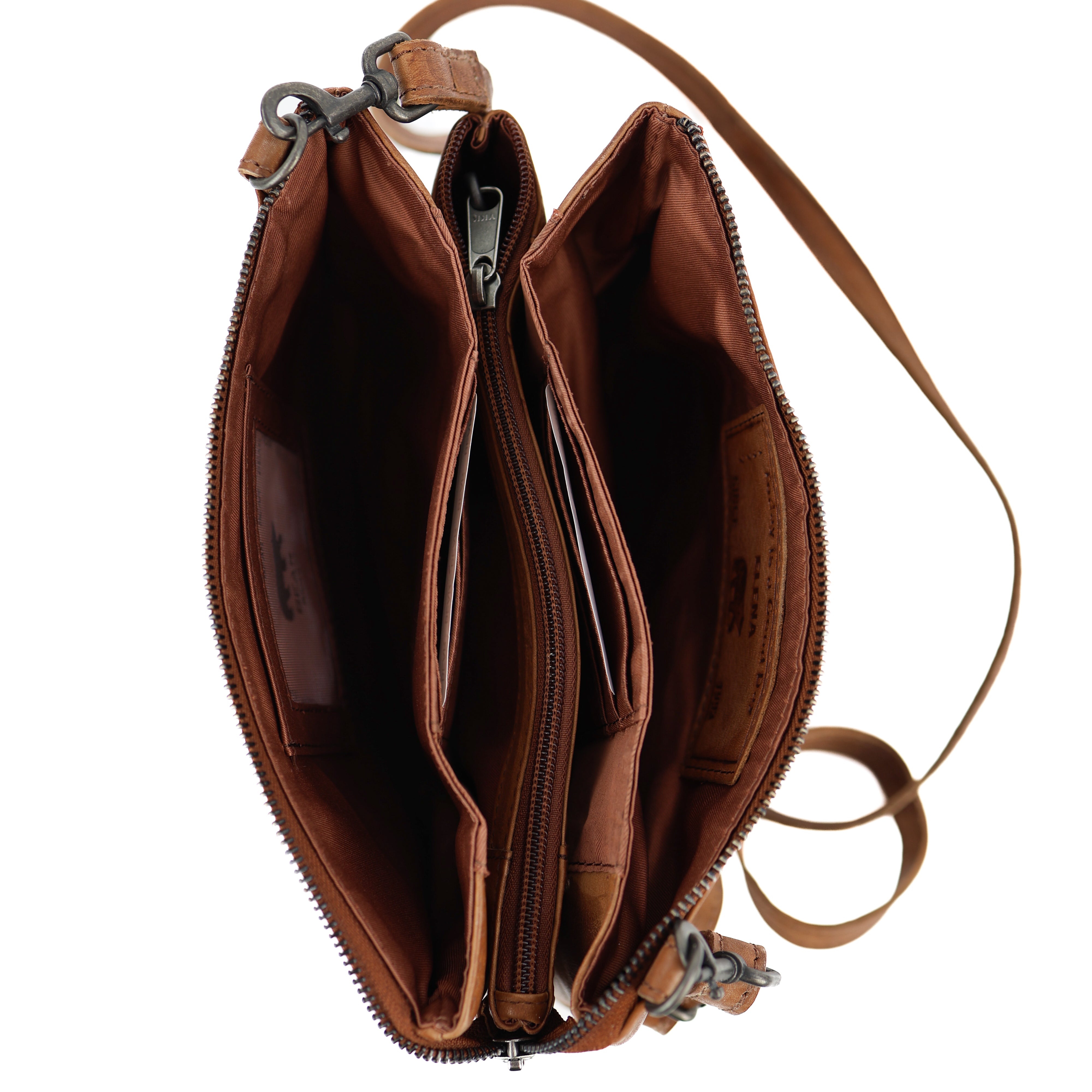 Portemonnaie Tasche 'Uma' XL Cognac