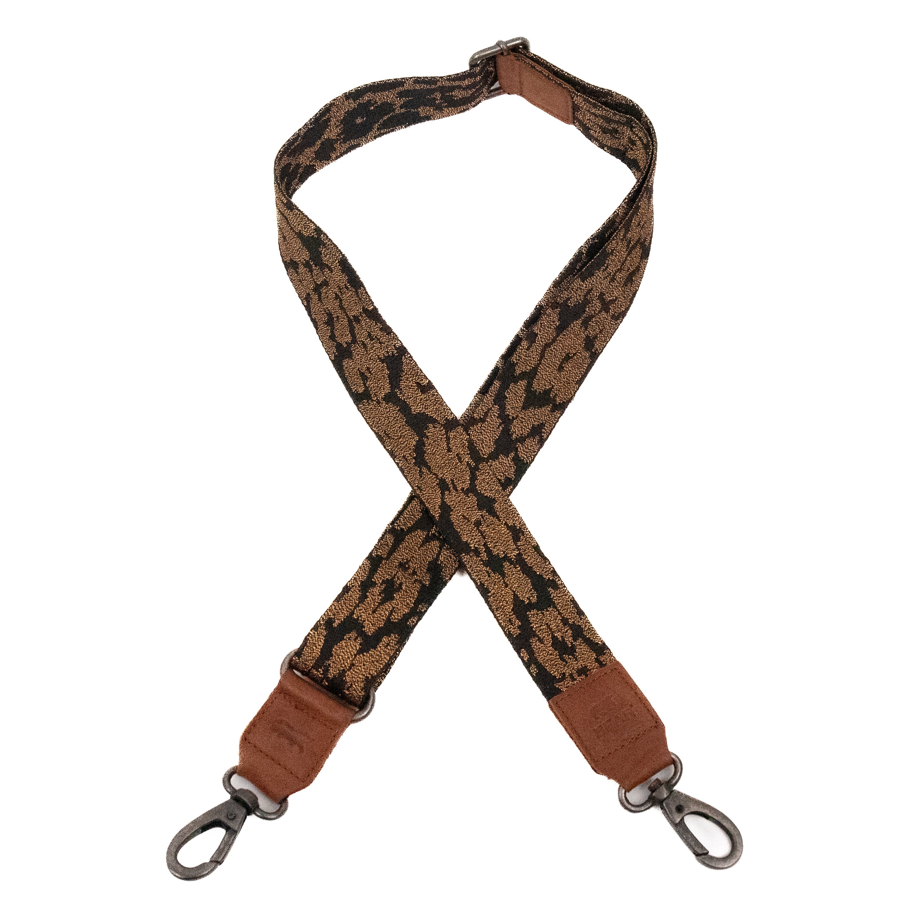Bag Strap 'Leopard' Glitzer/Cognac