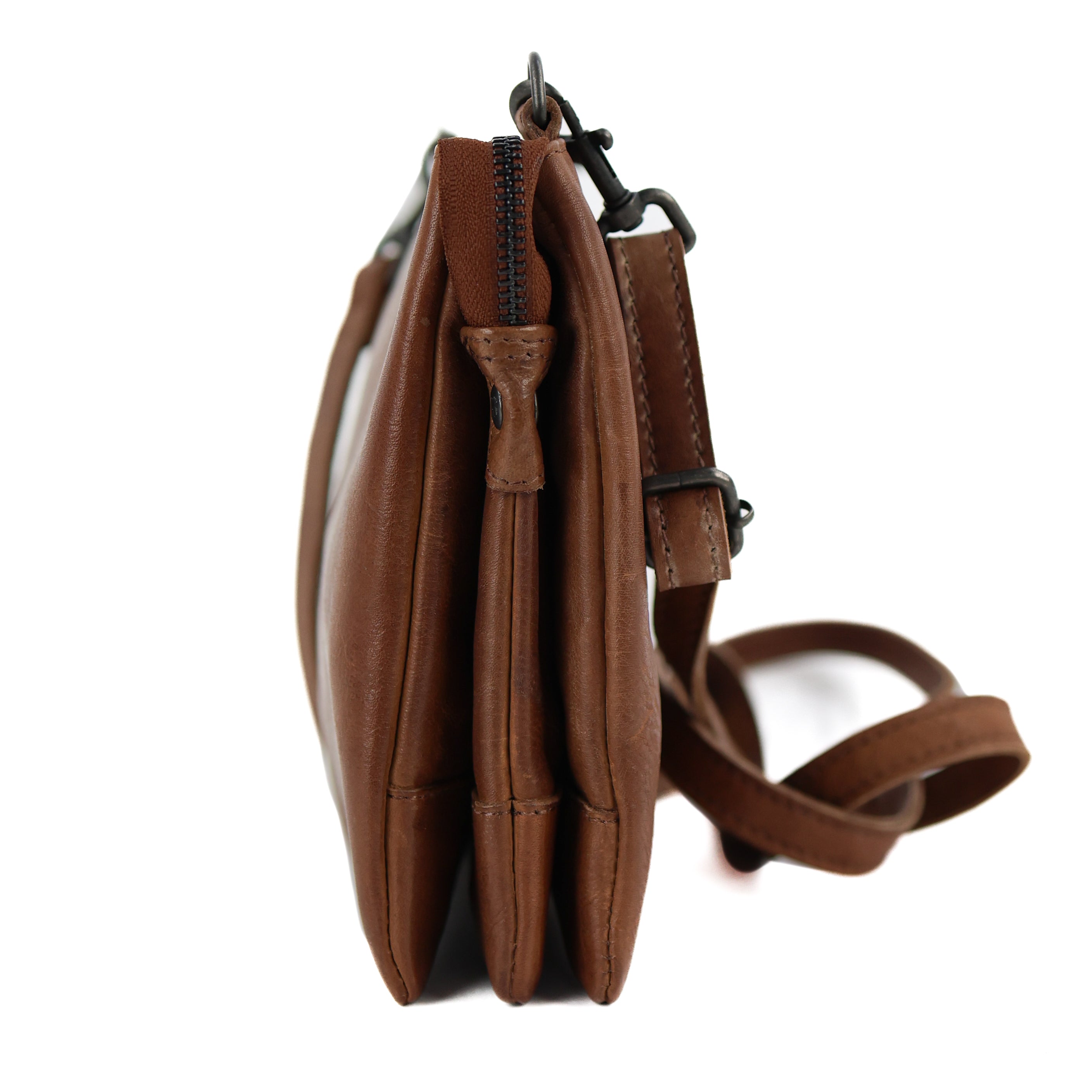 Portemonnaie Tasche 'Uma' XL Cognac
