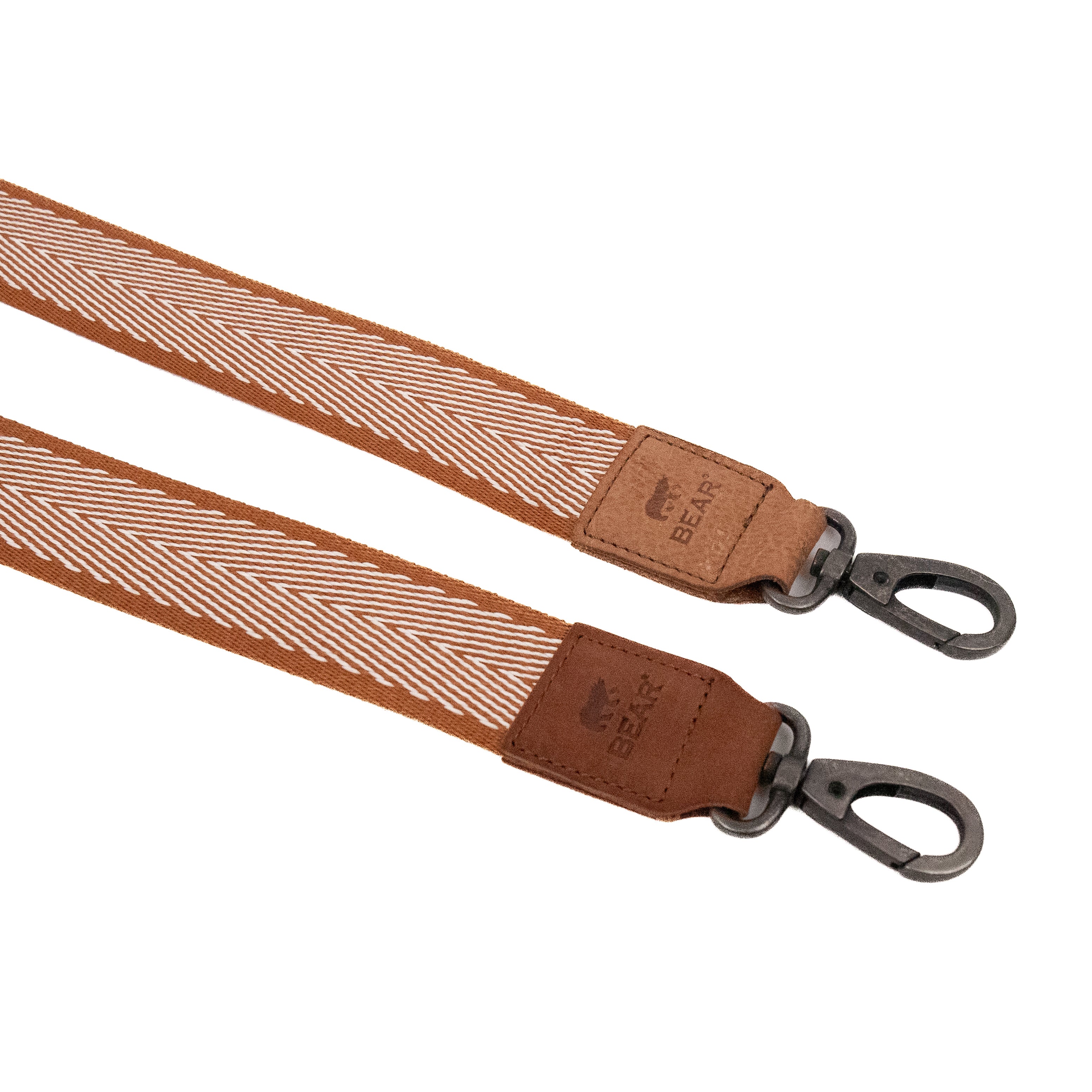 Bag Strap 'Arrow' Cognac/Weiß