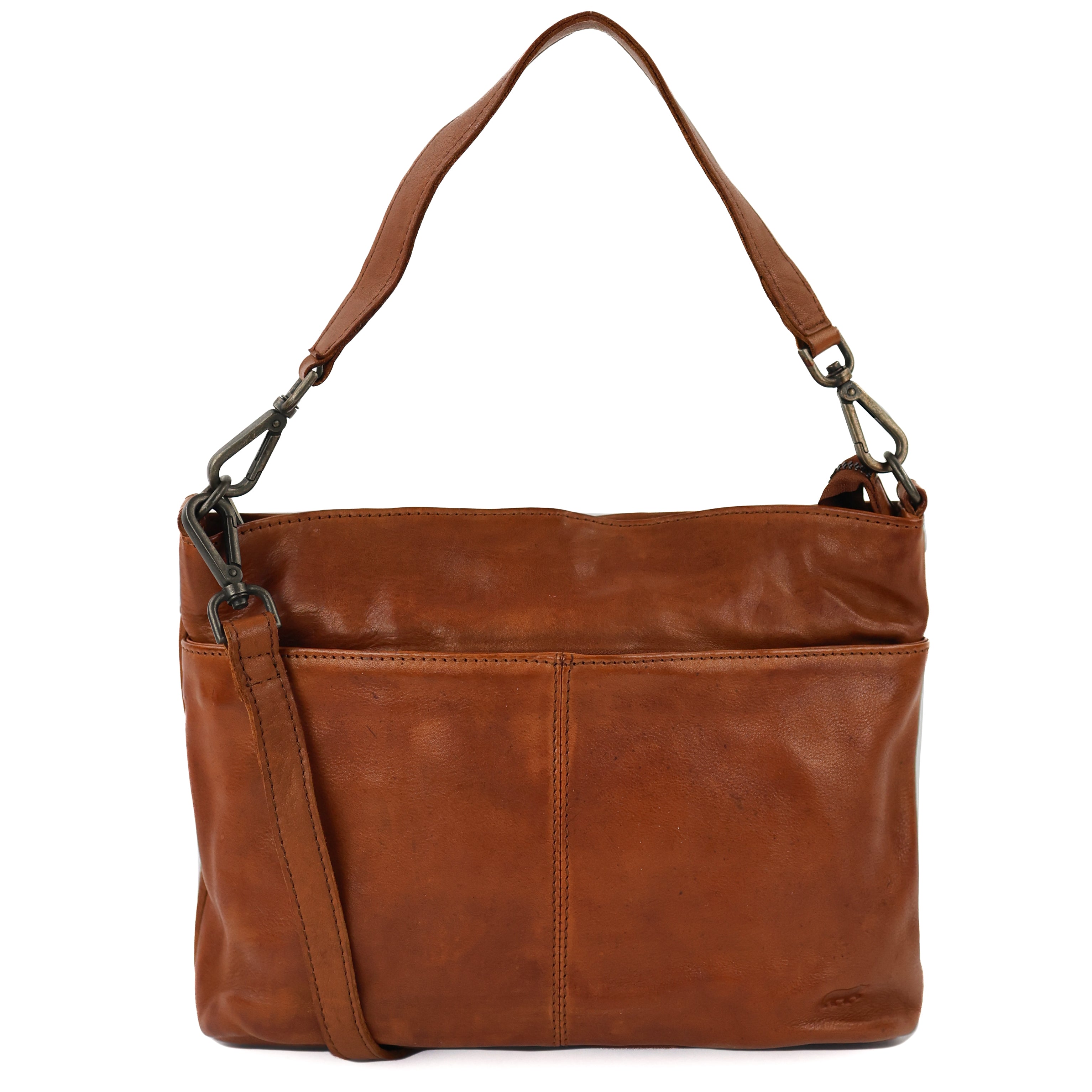 Hand-/Umhängetasche 'Angelica' cognac - CP 1536