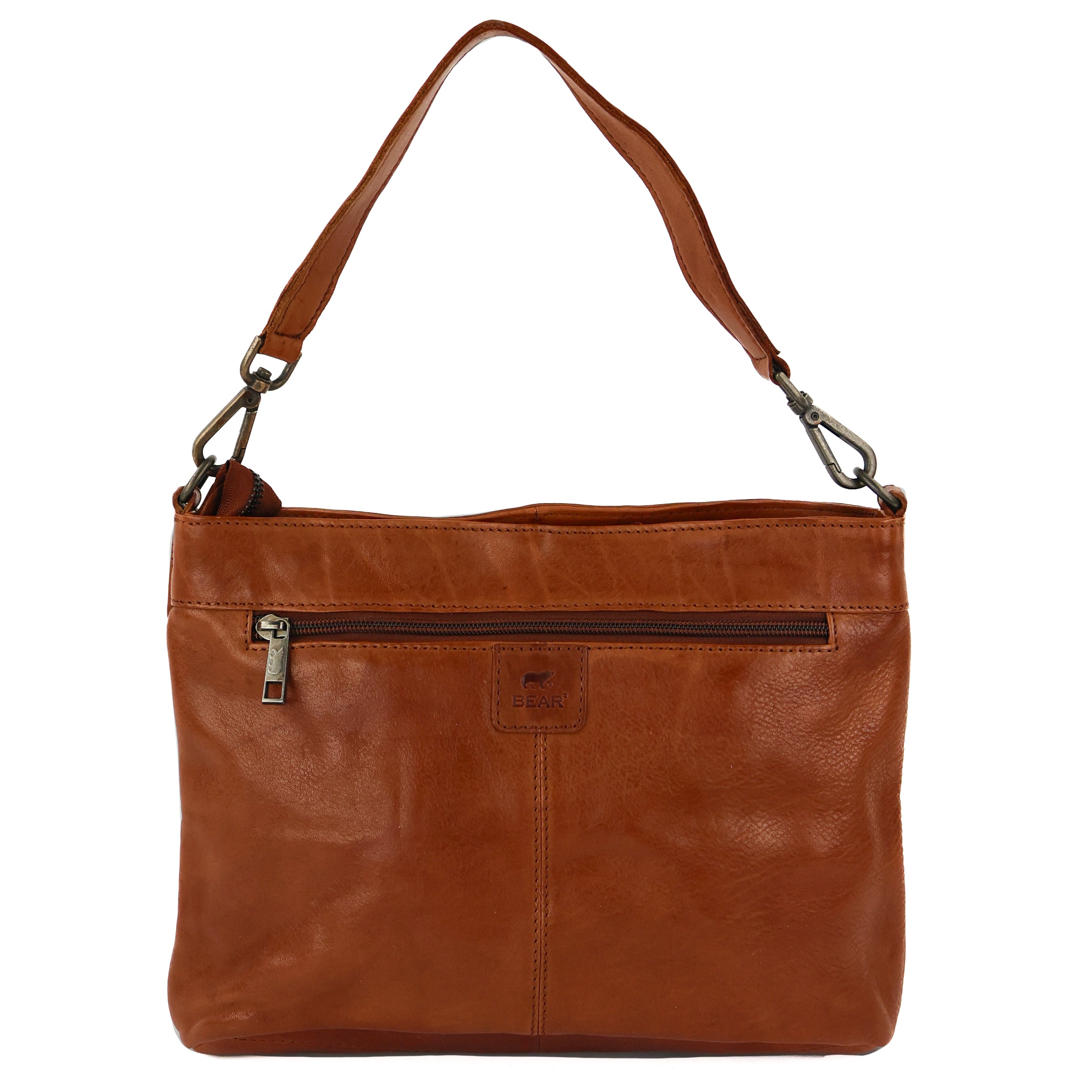 Hand-/Umhängetasche 'Angelica' cognac - CP 1536