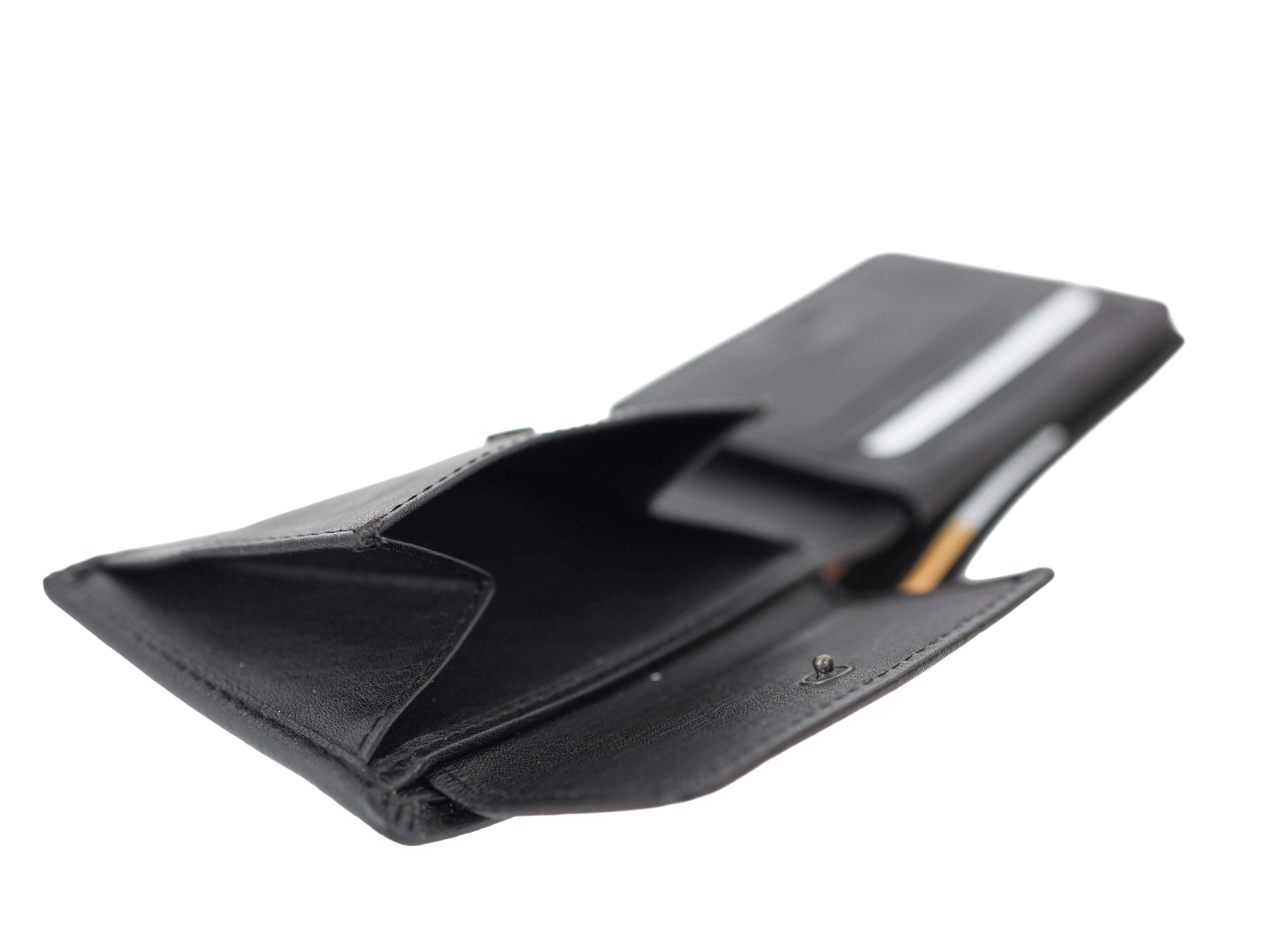 Luxe ruime herenportemonnee/billfold 'Alfredo' zwart