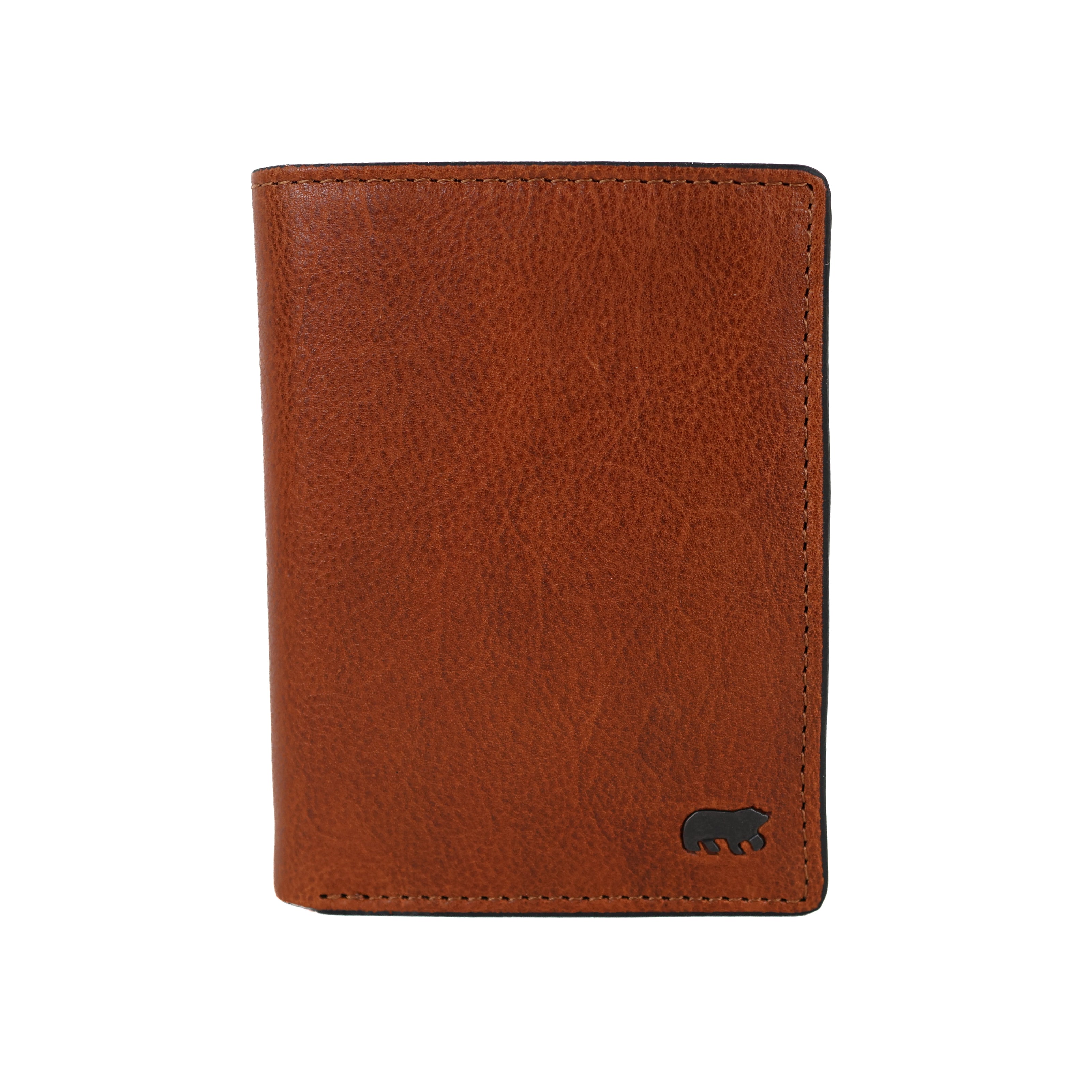 Luxuriöse hohe Brieftasche/Geldbörse „Enrico“ cognac